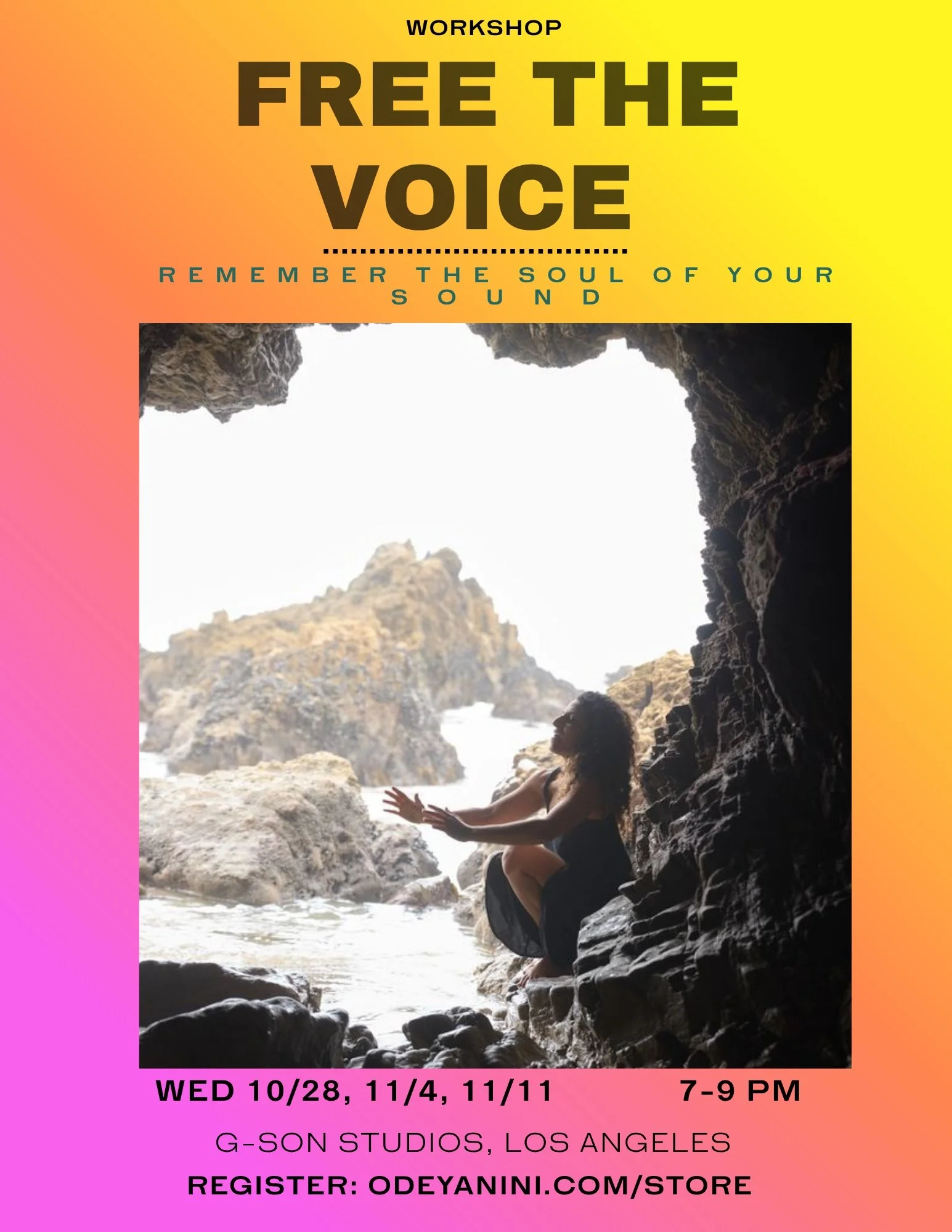 FREE THE VOICE workshops in LA   