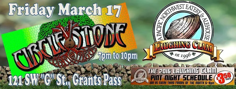ST. PAT'S DAY with CIRCLE OF STONE at THE LAUGHING CLAM