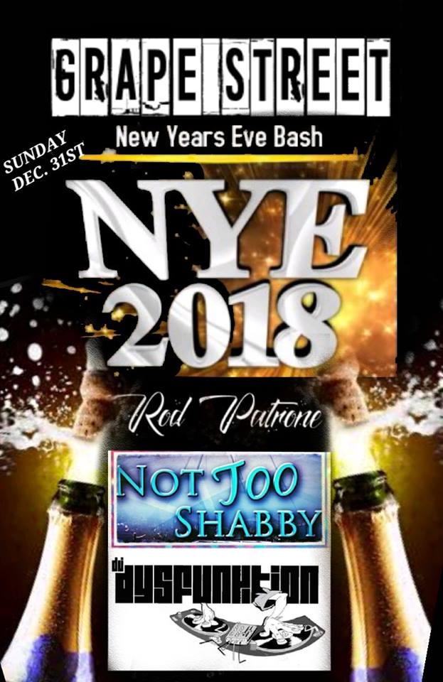 NEW YEARS EVE PARTY AT GRAPE STREET BAR & GRILL