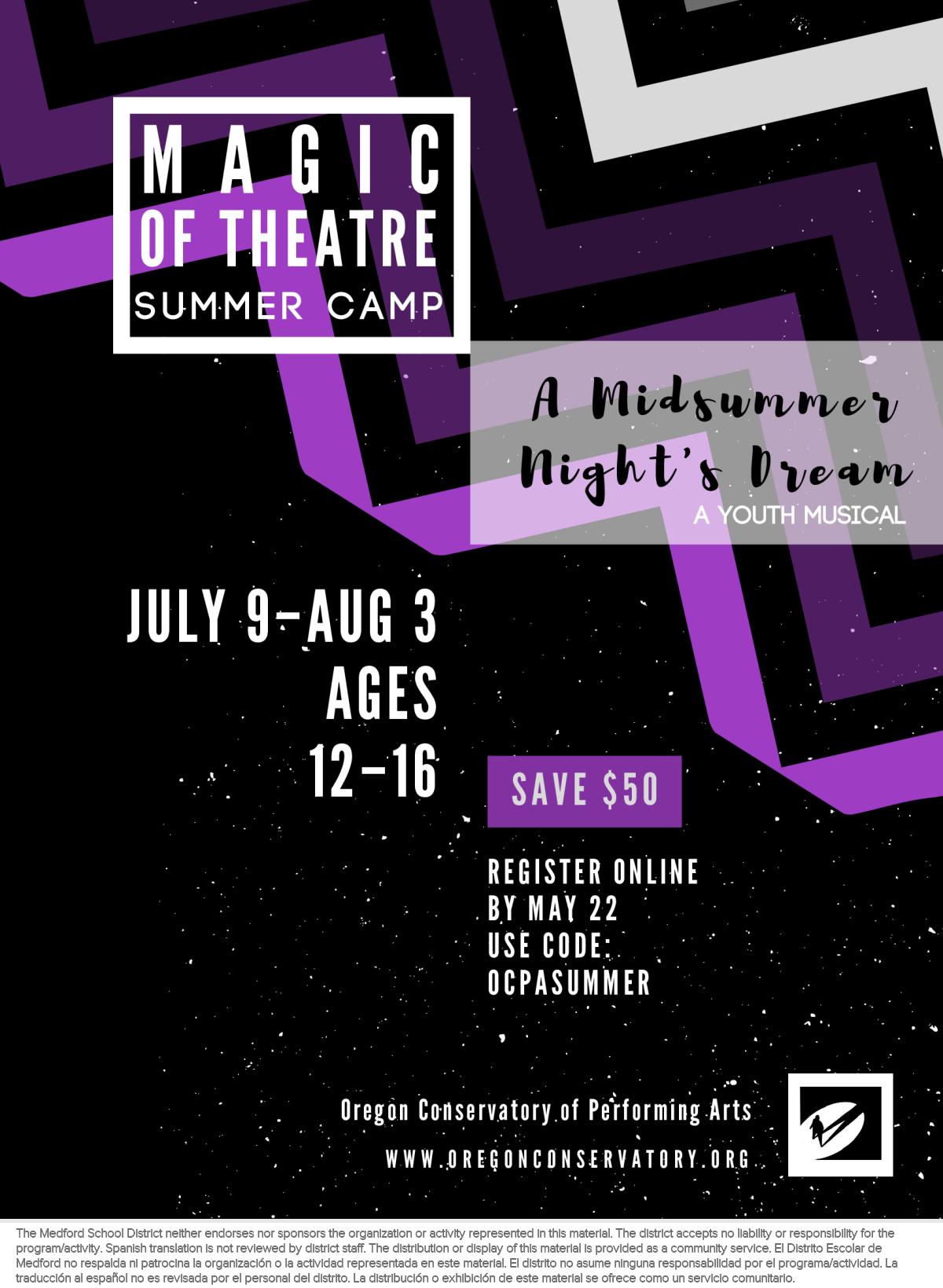 MAGIC OF THEATRE SUMMER CAMPS