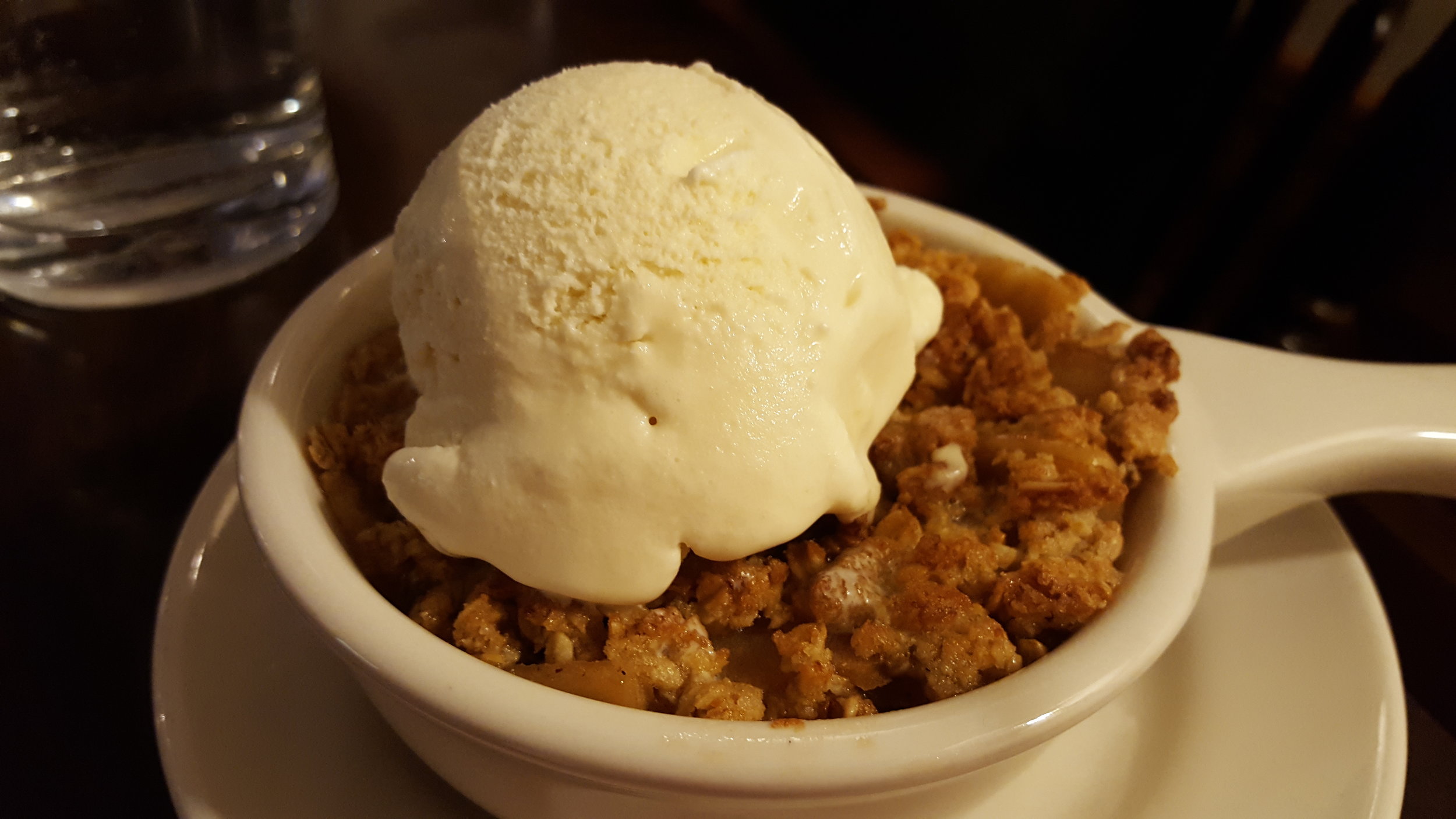 Homemade Apple Cobbler at Wolf Creek Tavern