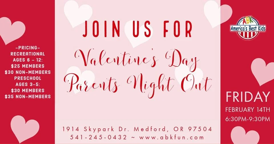 VALENTINE'S DAY PARENT'S NIGHT OUT at ABK