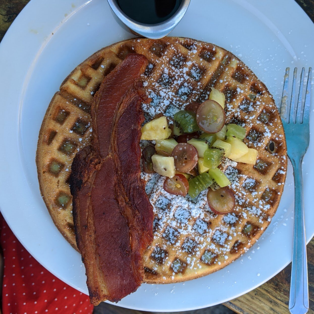 Kids Waffle with Fruit and a side of Bacon - Mamosa's.jpg