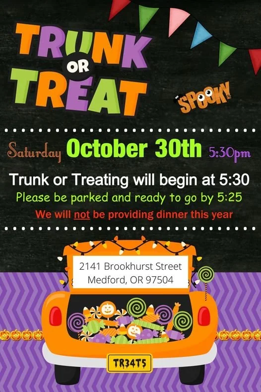TRUNK OR TREAT ON BROOKHURST STREET IN MEDFORD