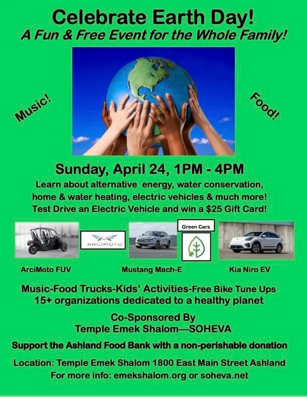 TEMPLE EMEK SHALOM EARTH DAY CELEBRATION