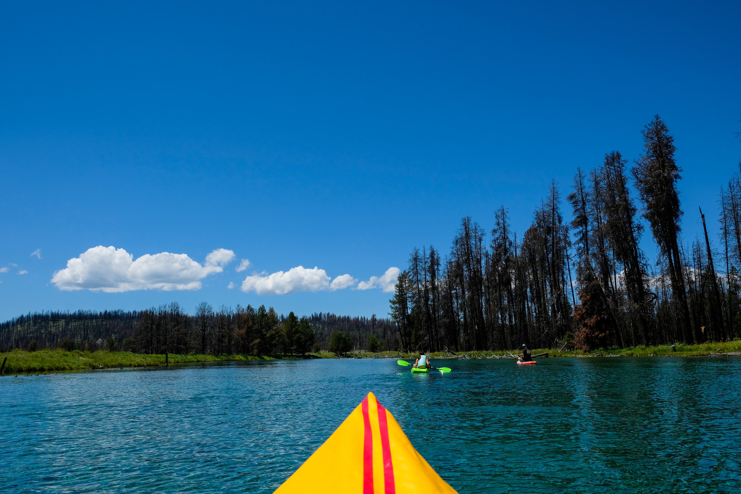 Paddling Spring Creek in Chiloquin