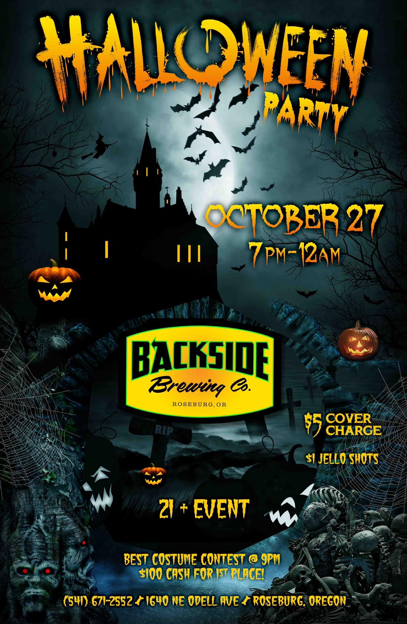 Backside Brewing Roseburg Halloween Party 
