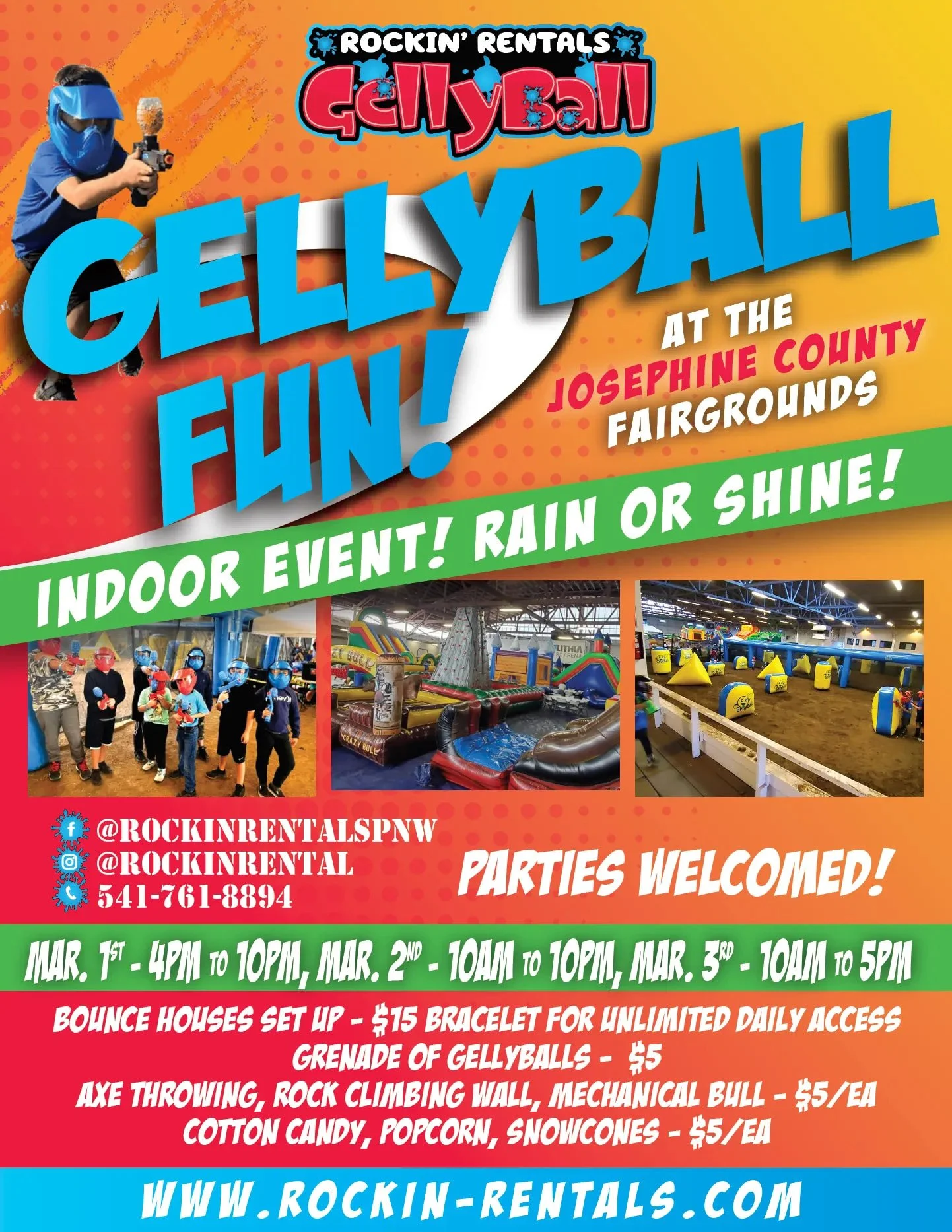Gellyball &amp; Bounce House Family Fun Day at Josephine County Fairgrounds