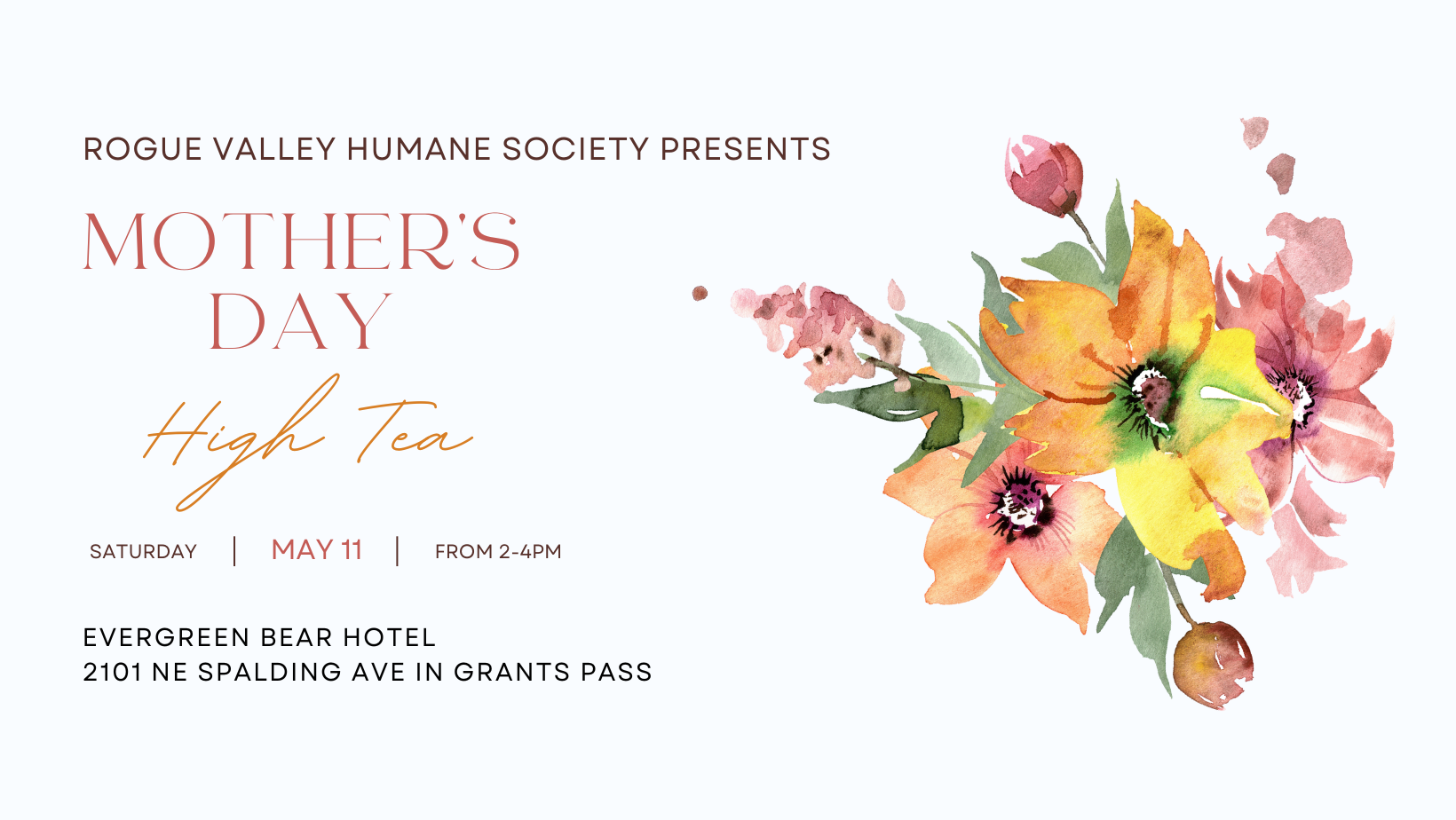 Rogue Valley Humane Society Mother's Day Tea