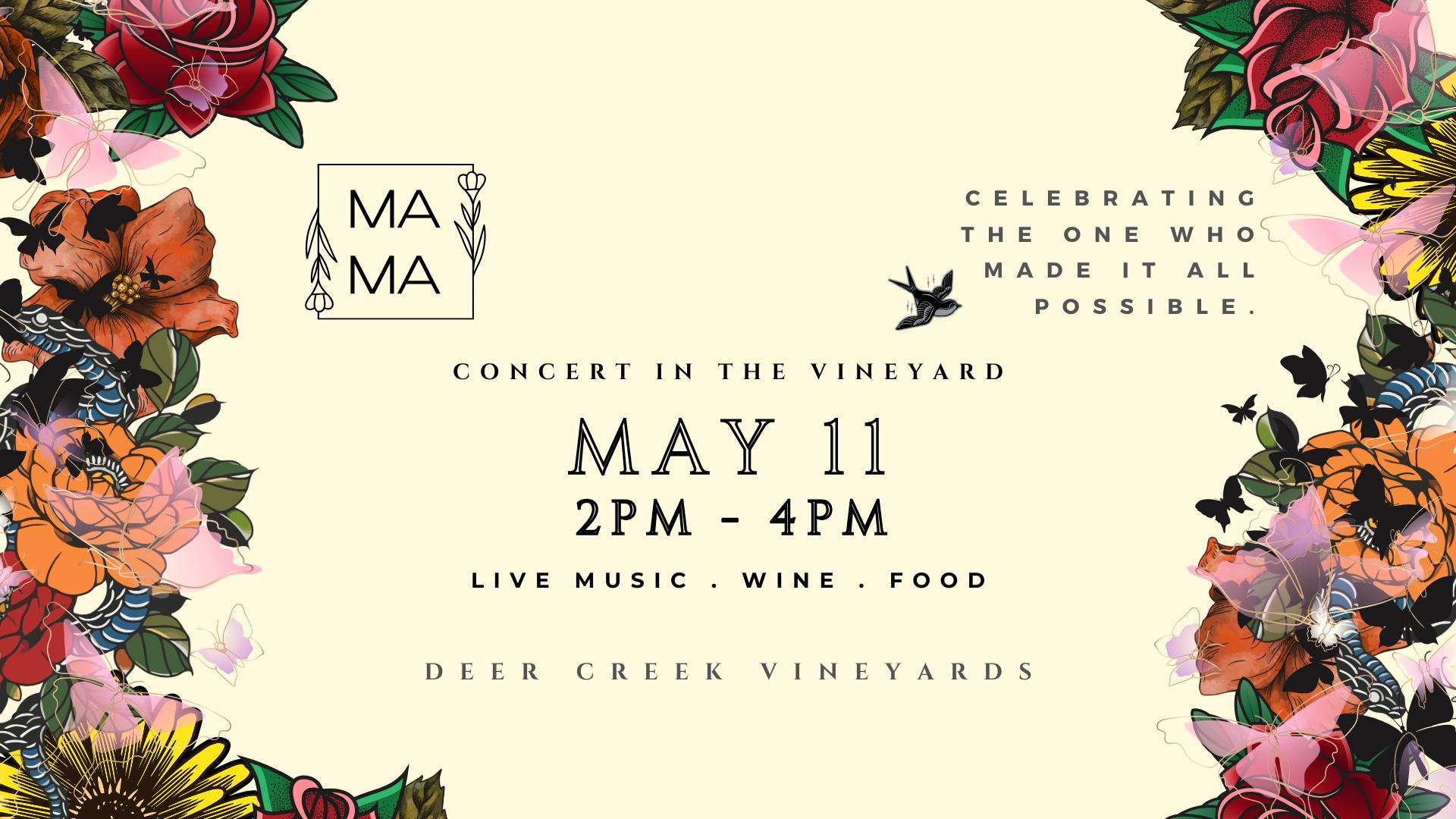 Dear Creek Vineyards Mother's Day Concert