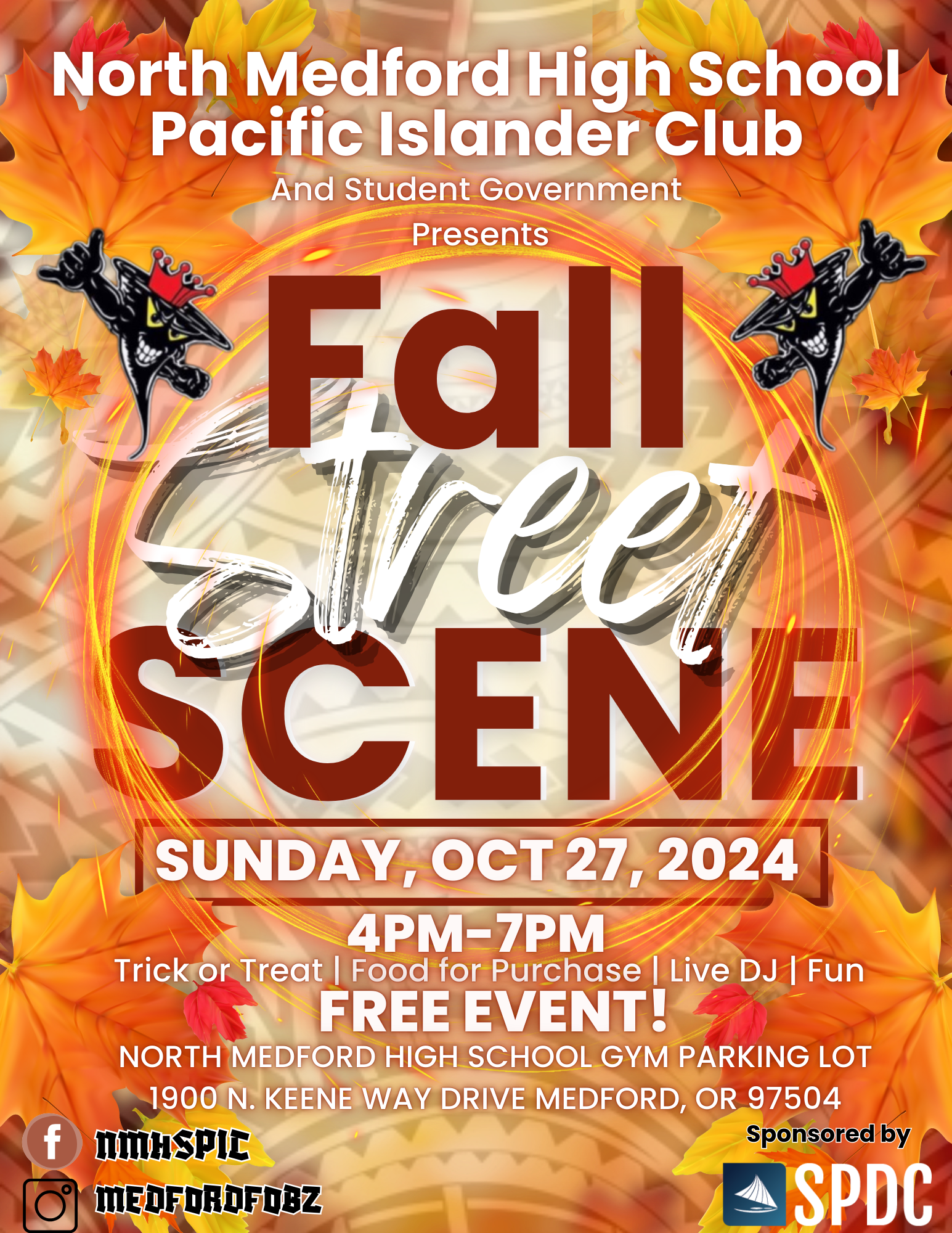 Fall Street Scene at North Medford High School