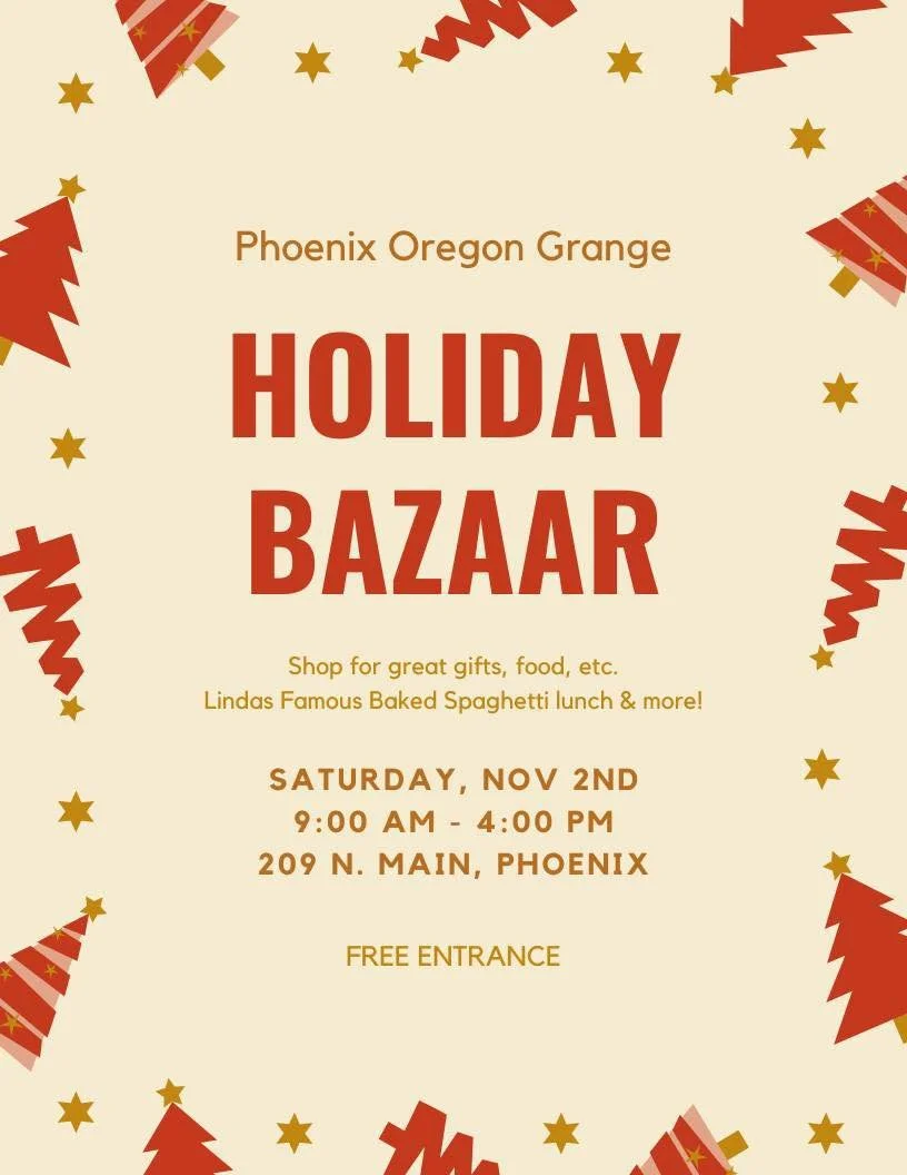 2024 Phoenix Grange Holiday Bazaar