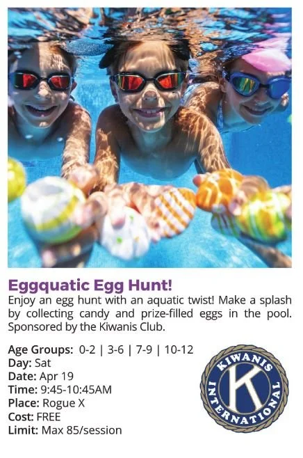 Eggquatic Egg Hunt at Rogue X
