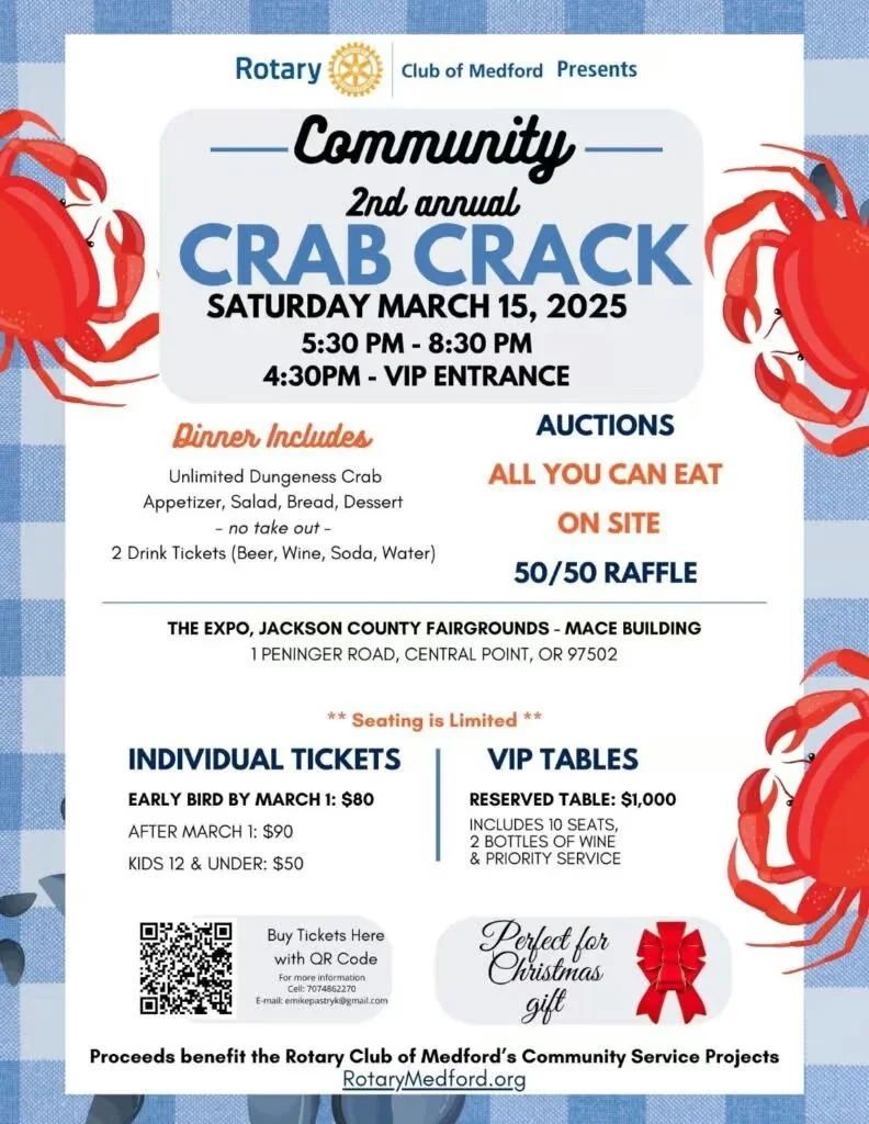 Rotary Club of Medford Community Crab Crack