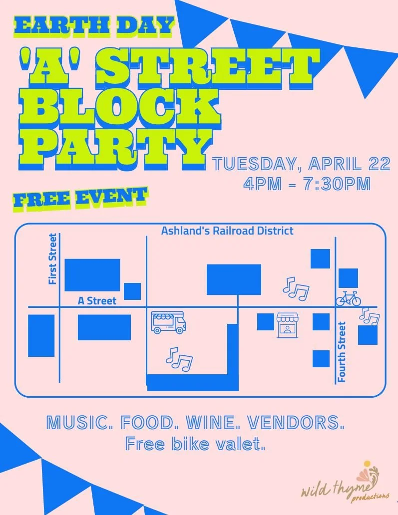 Earth Day "A" Street Block Party in Ashland