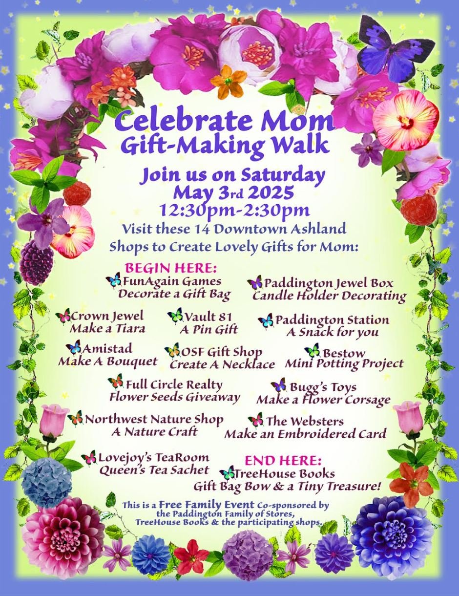 Celebrate Mom Gift-Making Walk at Paddington Station in Ashland