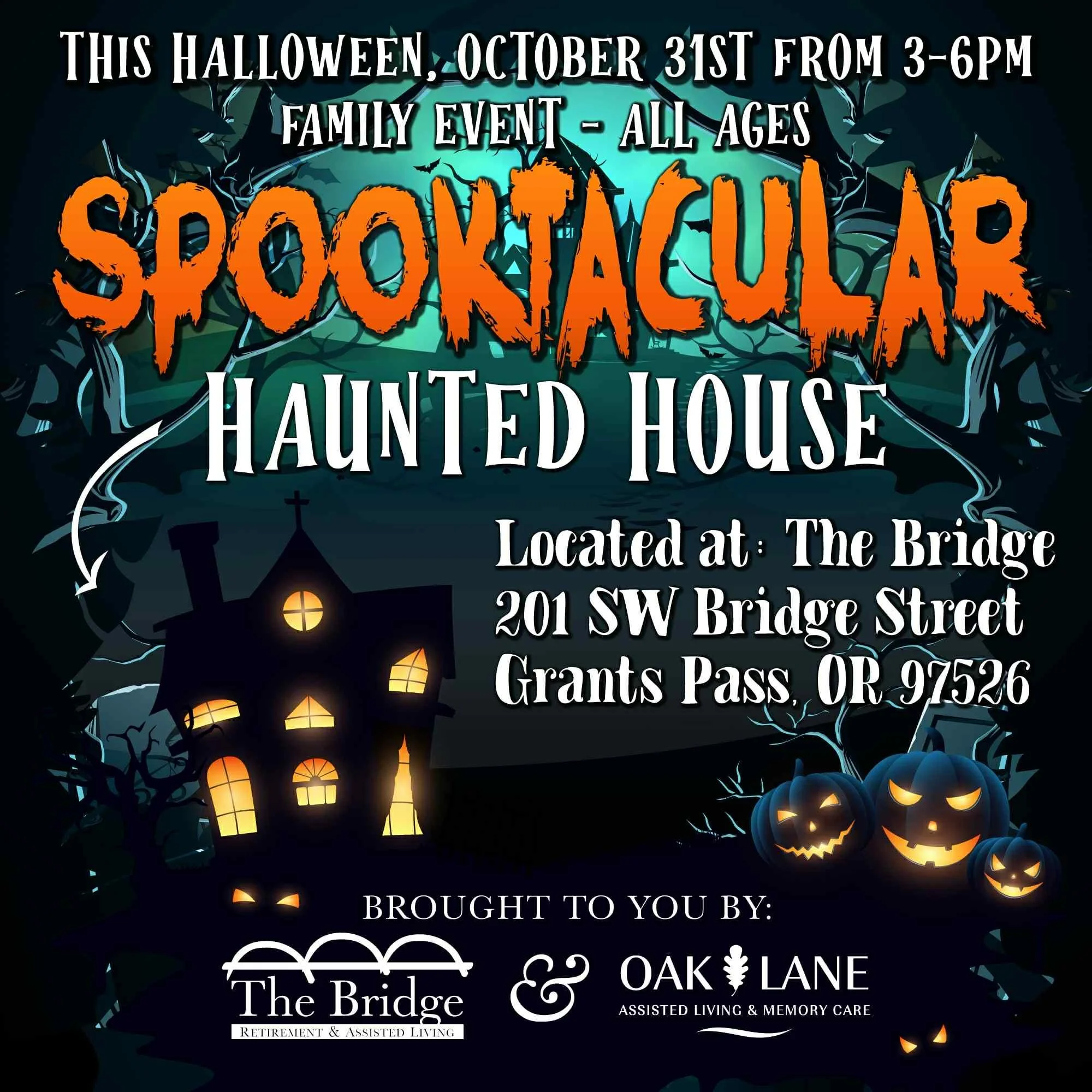 Spooktacular Haunted House at The Bridge in Grants Pass