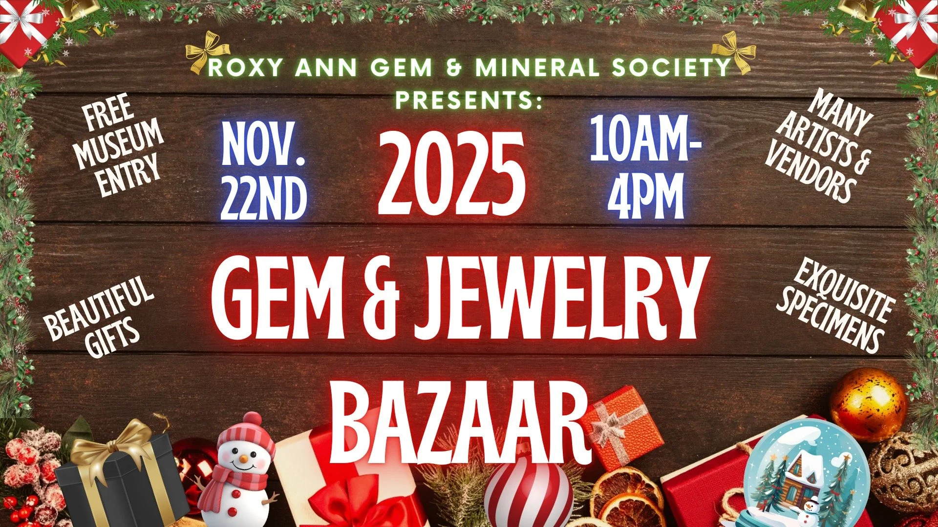 Roxy Ann Gem and Mineral Society Gem and Jewelry Bazaar