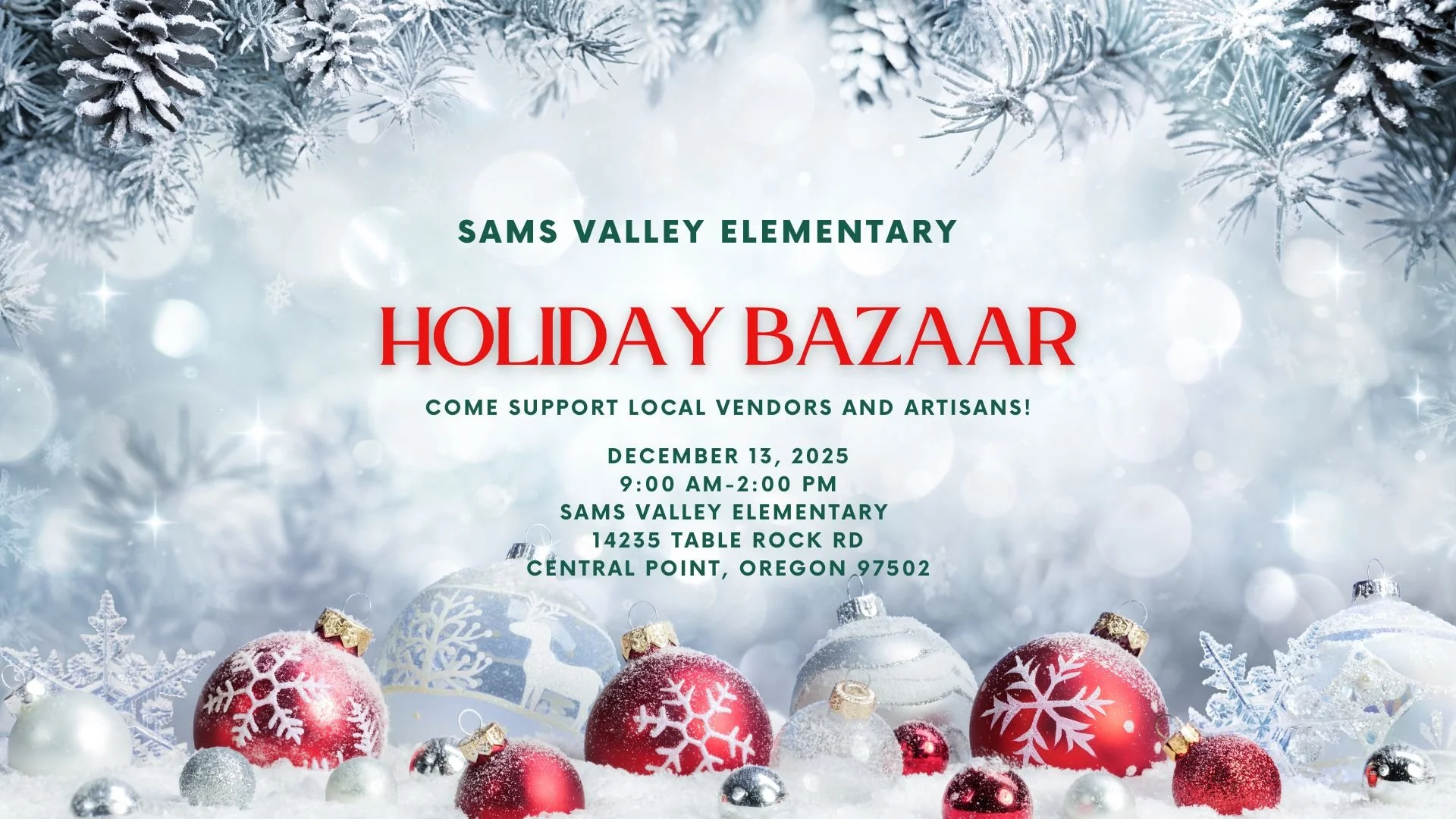 Sams Valley Elementary Holiday Bazaar