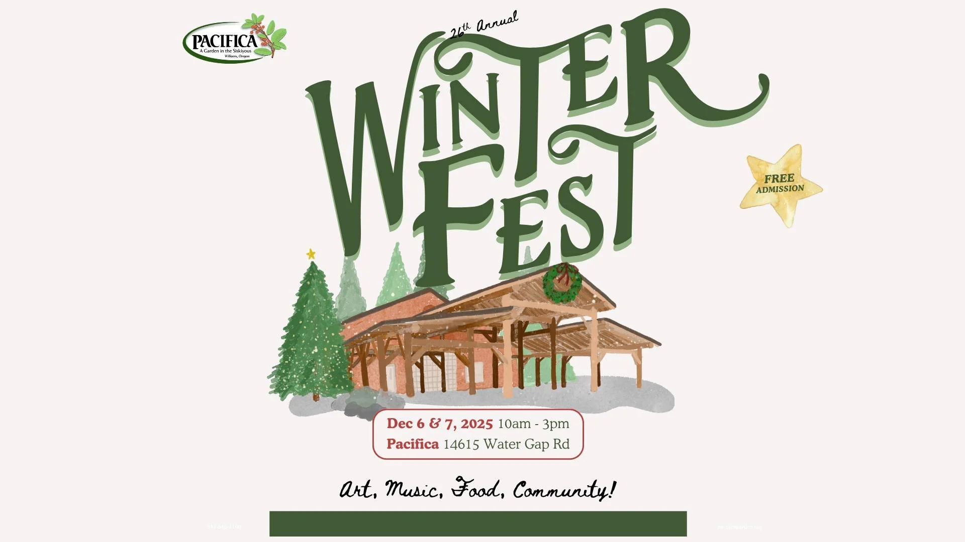 2025 Pacifica Garden's 26th Annual Winterfest