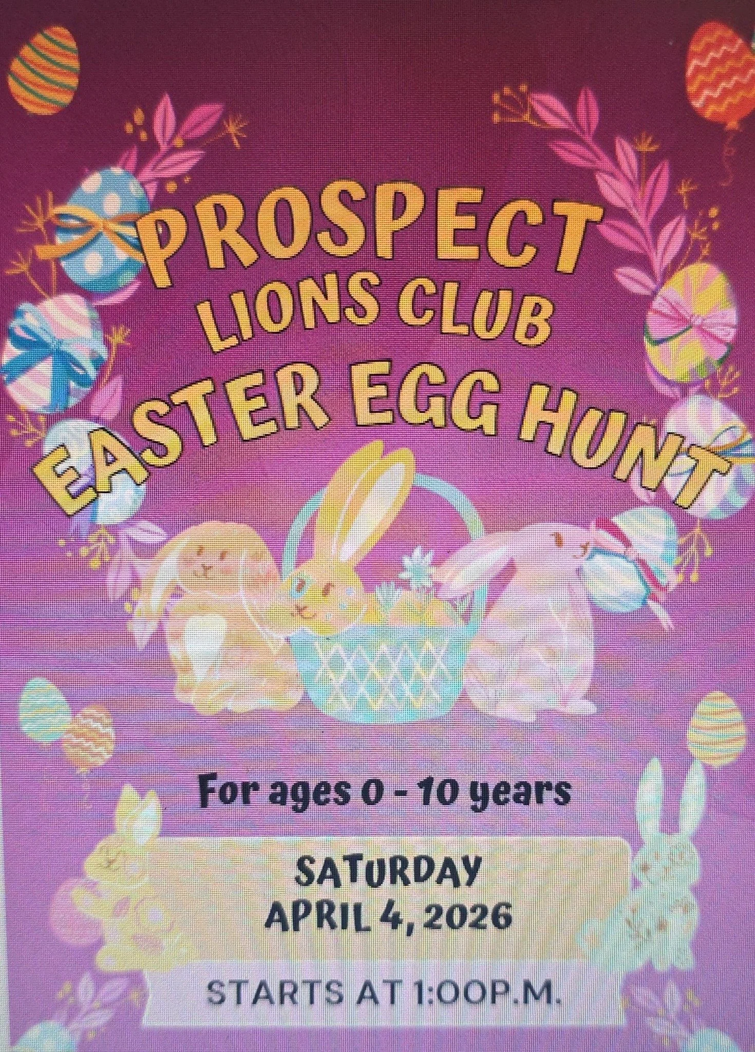 Prospect Lions Club Easter Egg Hunt