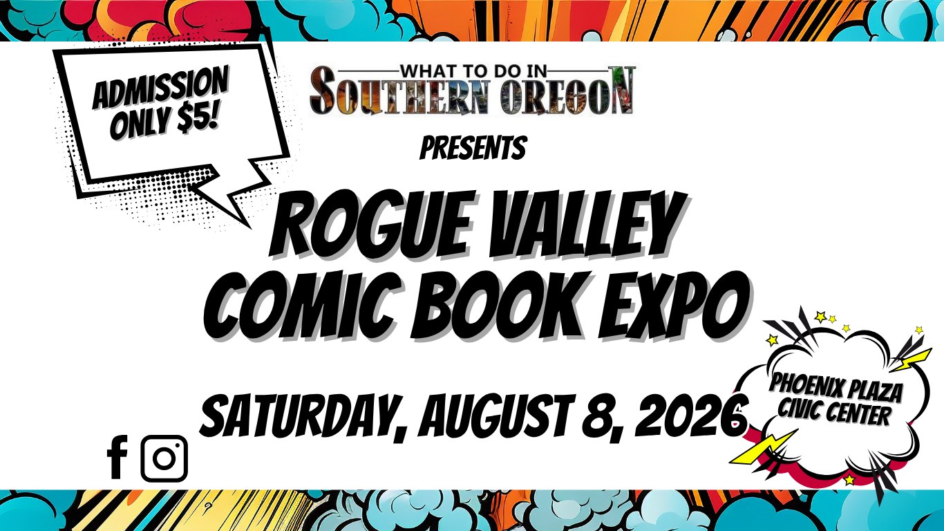 Rogue Valley Comic Book Expo - Website graphic
