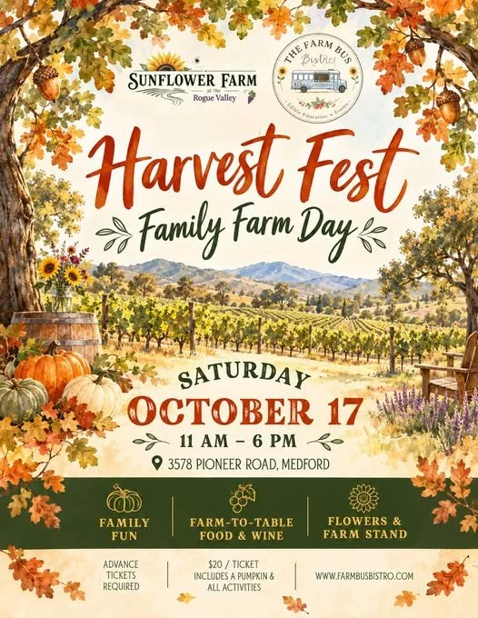 Harvest Fest Family Farm Day at Sunflower Farm of the Rogue Valley