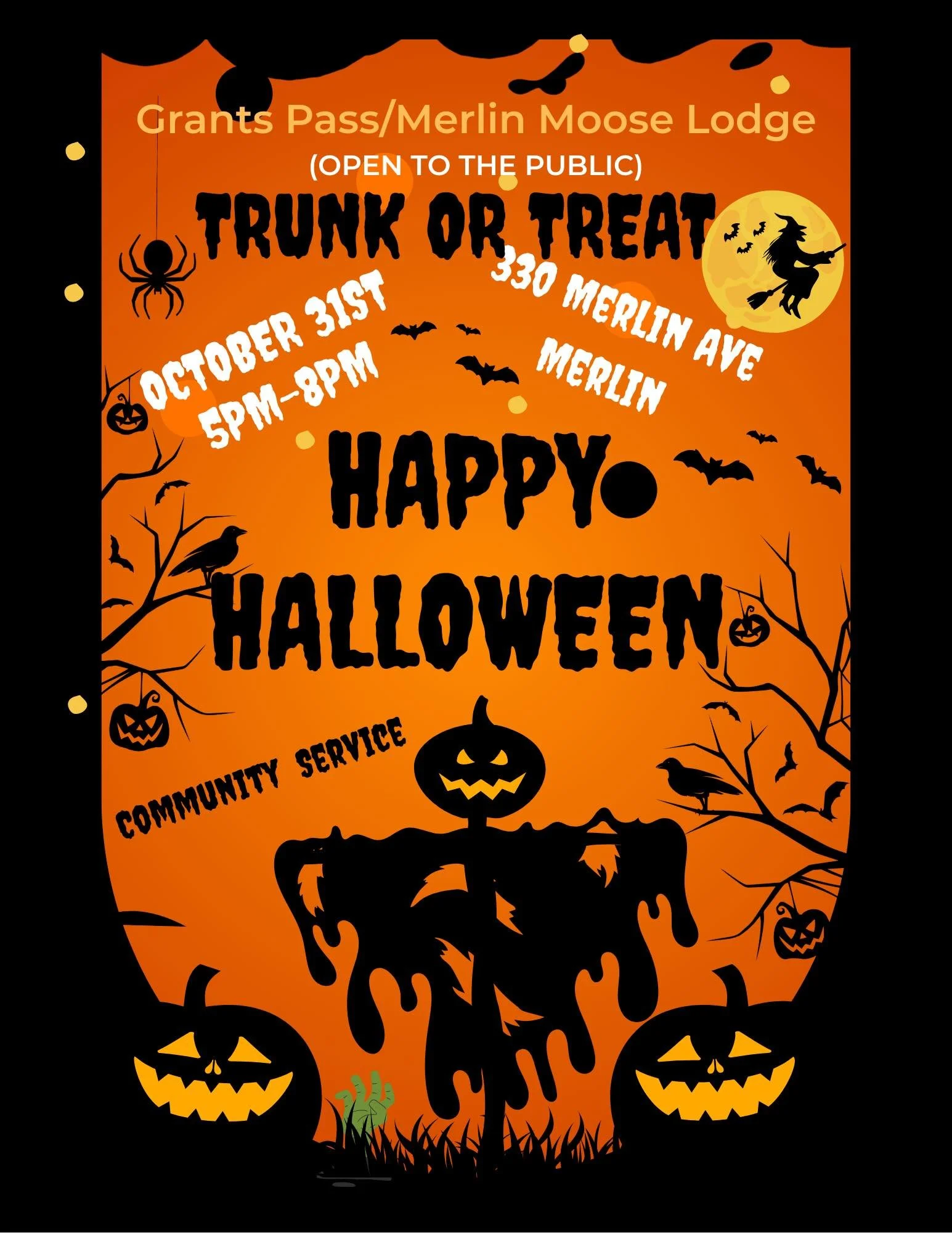 Grants Pass / Merlin Moose Lodge Trunk-or-Treat