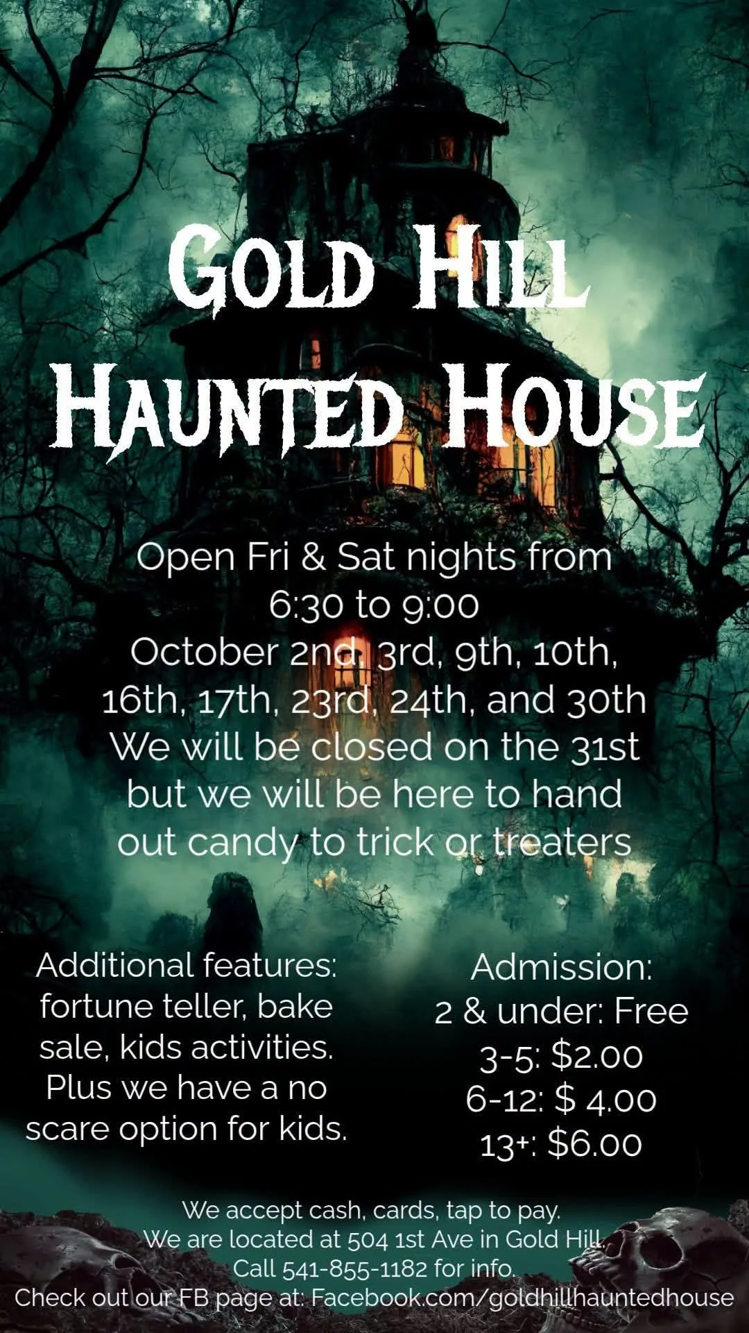 2026 Gold Hill Haunted House and Graveyard