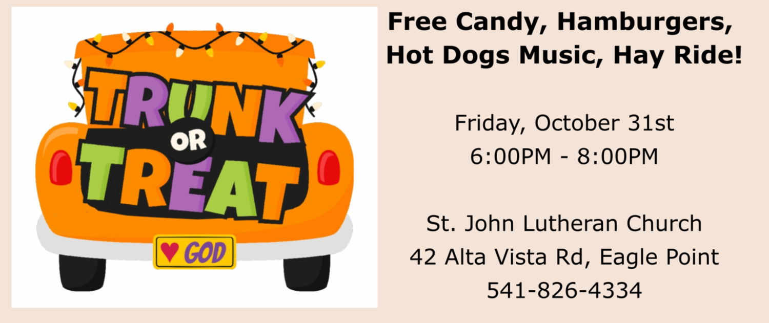 St. John Lutheran Church Trunk or Treat in Eagle Point