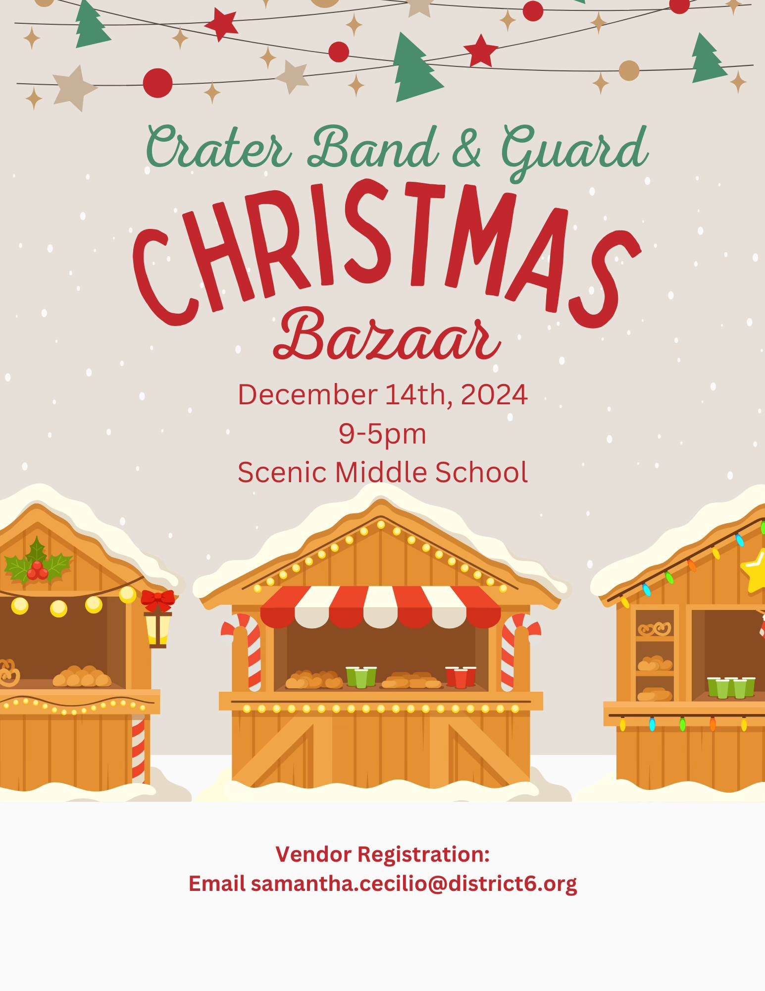 Crater Band &amp; Guard Christmas Bazaar