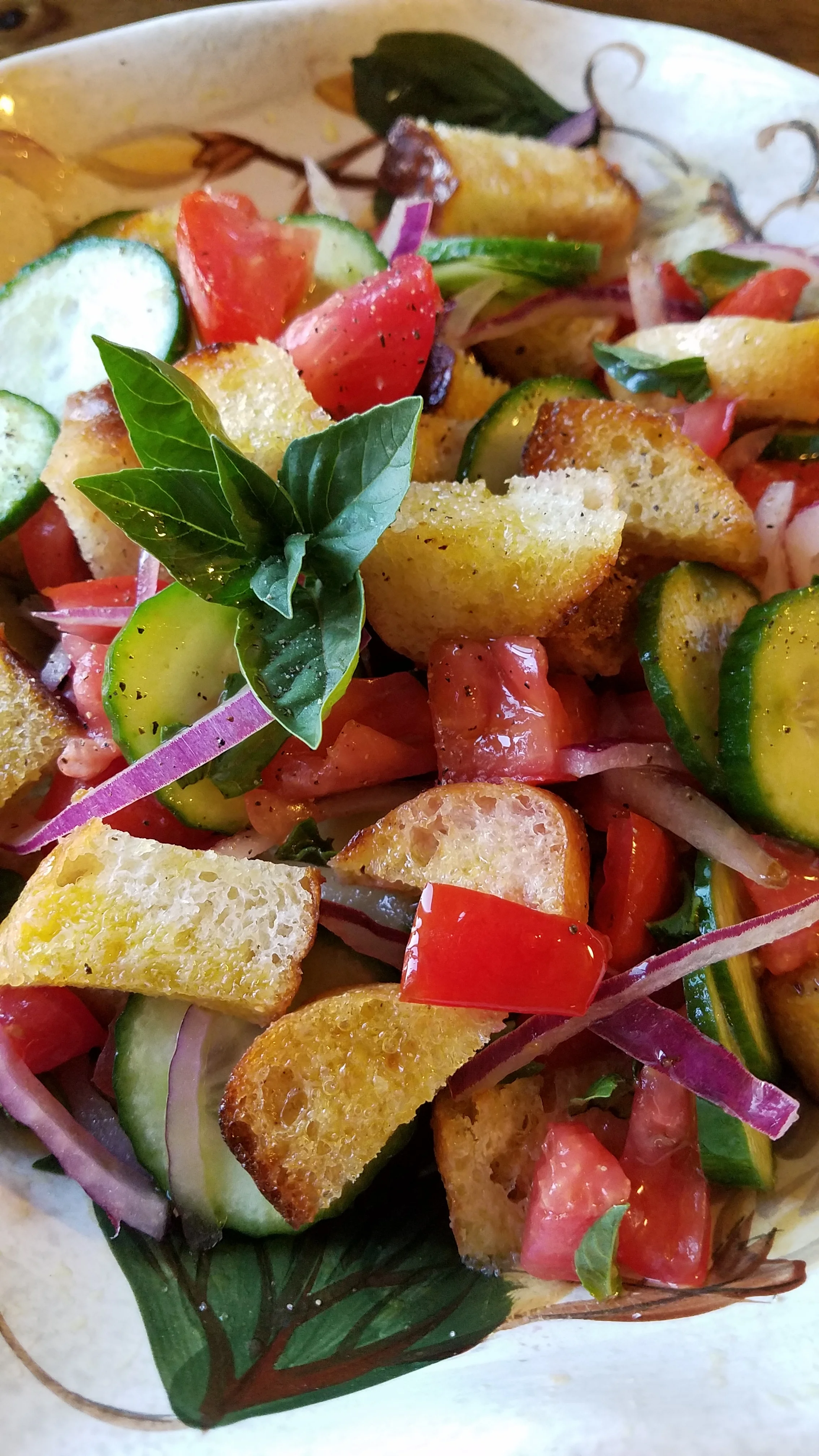 Panzanella - An Italian bread and tomato salad 