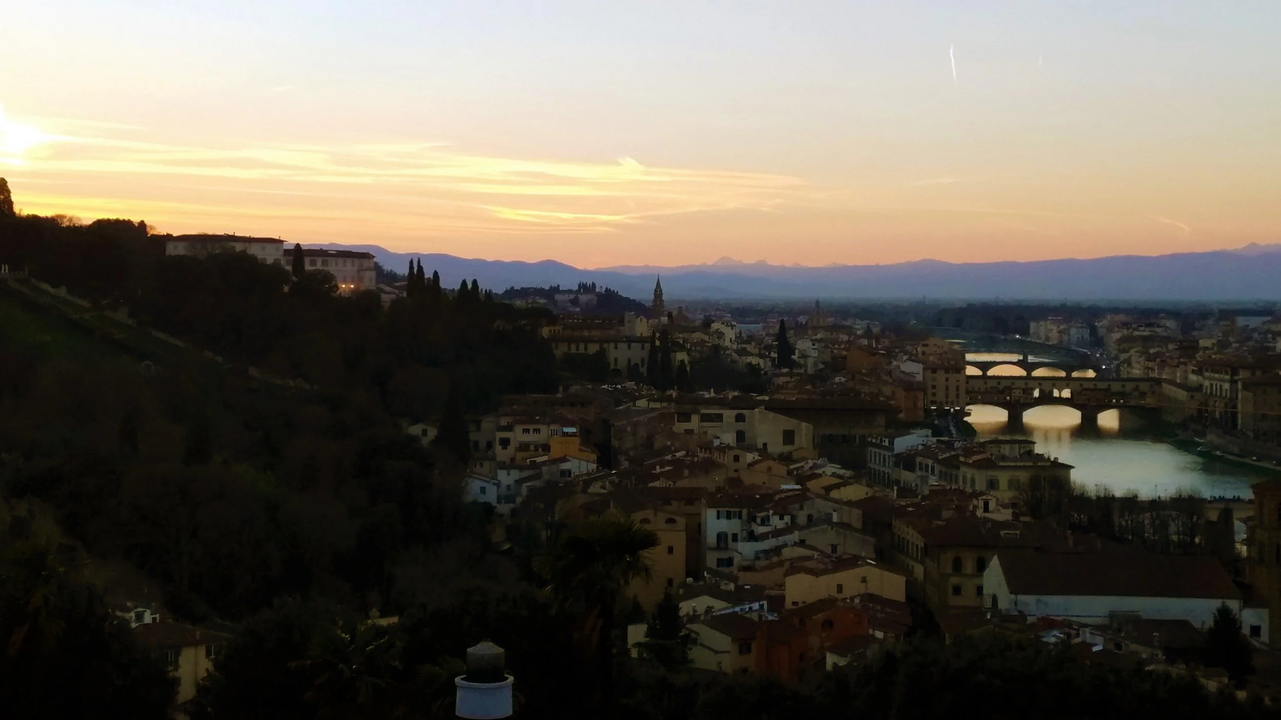 Florence - The best places to experience the sunset and see the city from above.