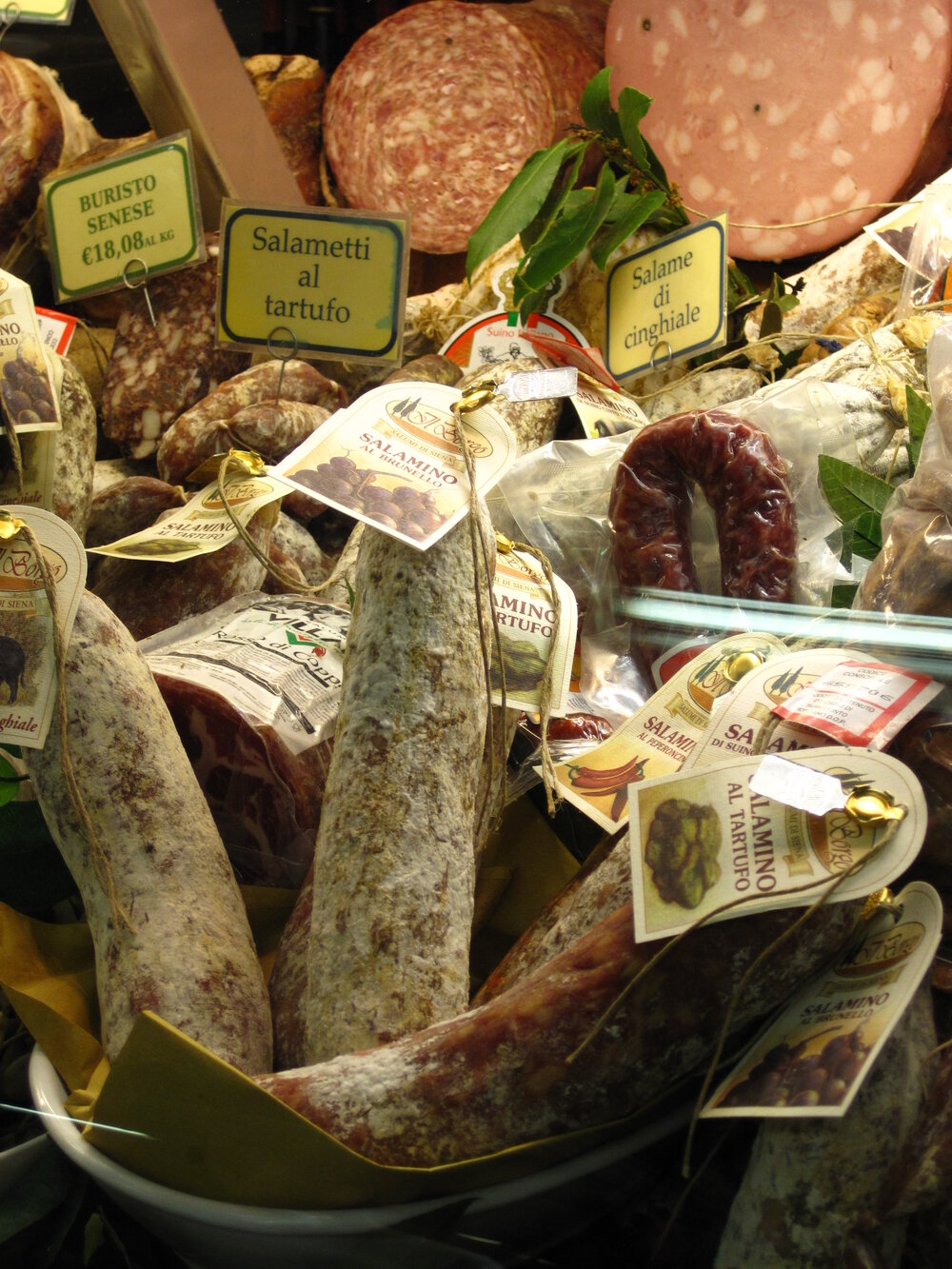 Selection of meats at Marcato Centrale - Florence