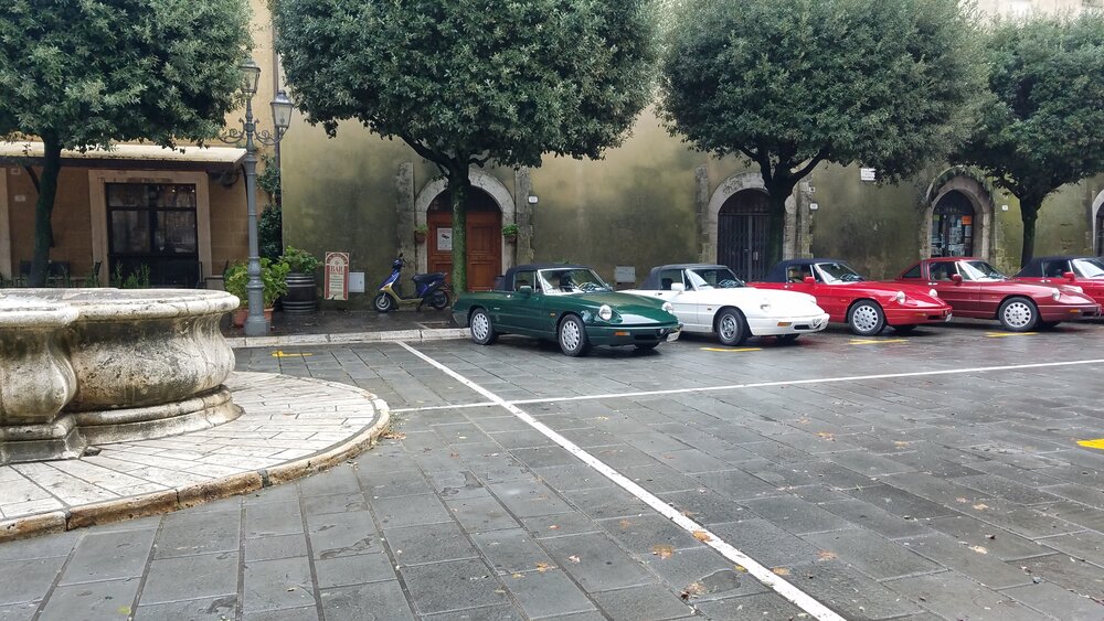 Car show in Piazza Fortezza