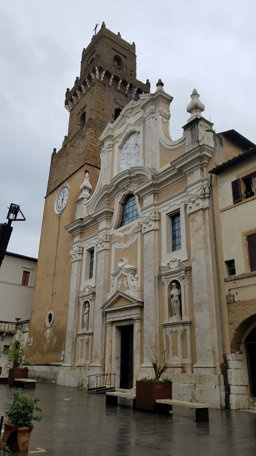 Pitigliano Cathedral Facade 