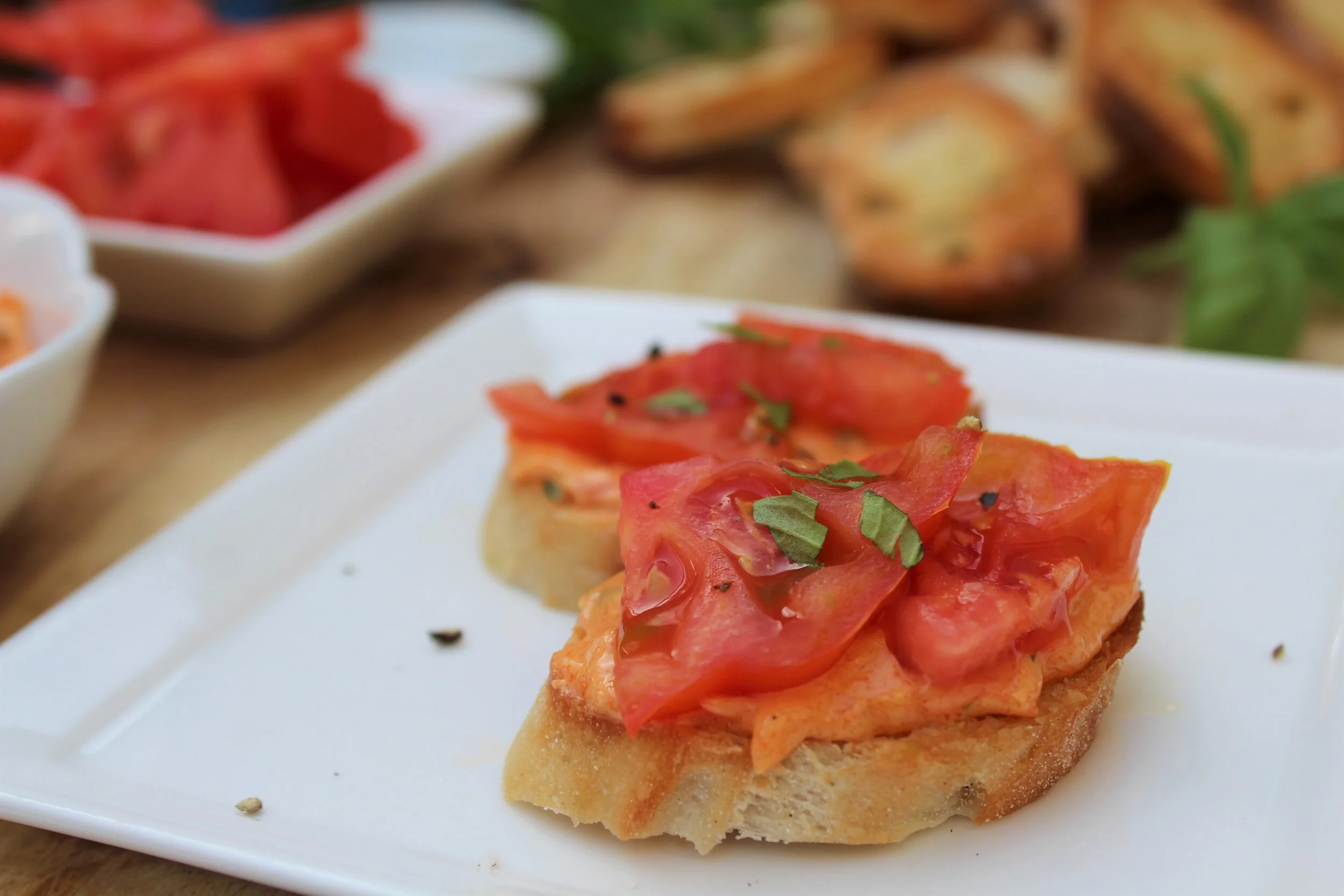 Crostini with Tomato Butter 