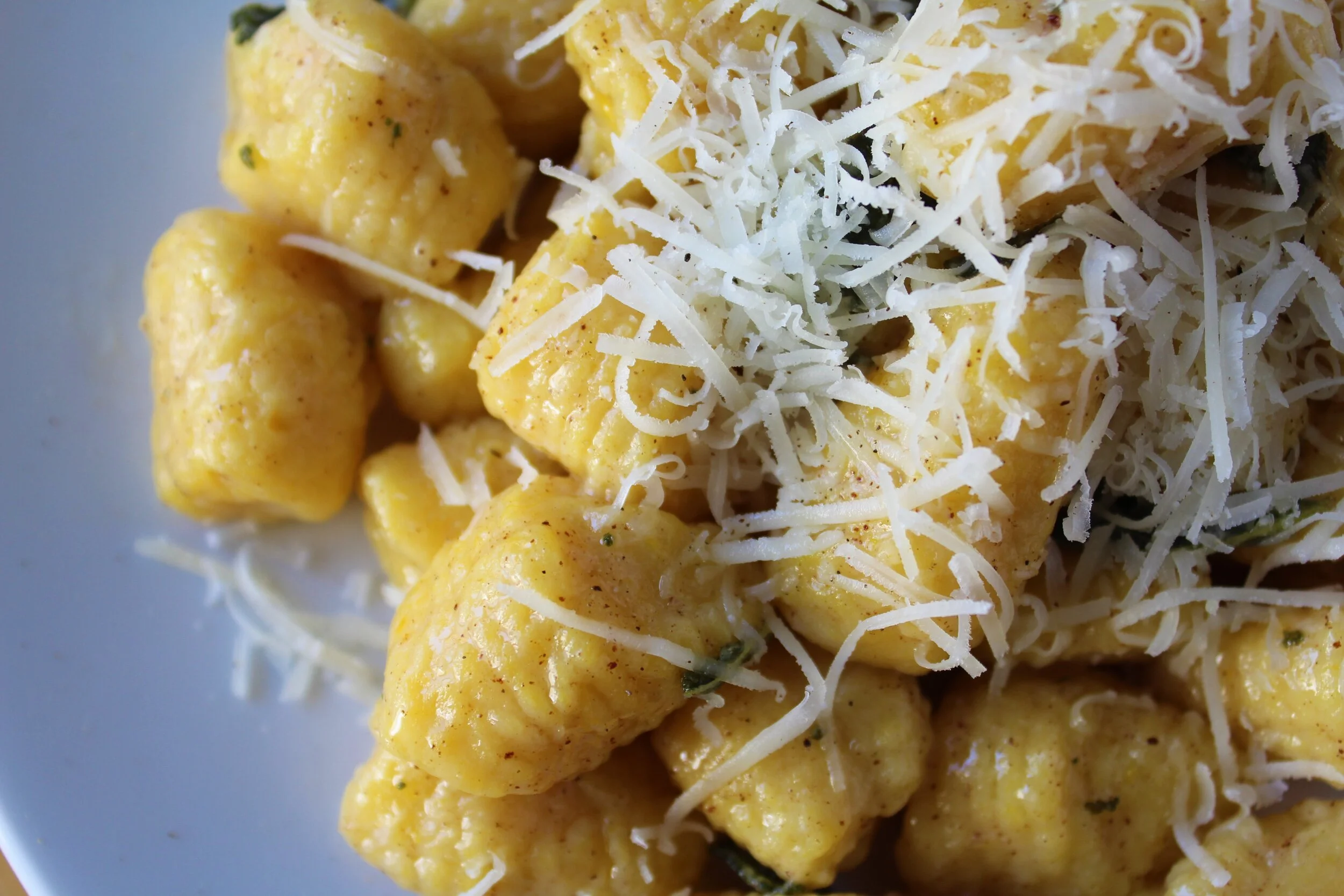 Homemade Pumpkin Gnocchi With Two Tasty Sauces  (dairy &amp; gluten free option too:)