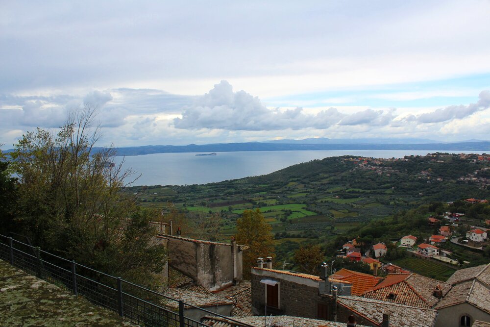 View of Lake Bolsena from the top of Montefiascone