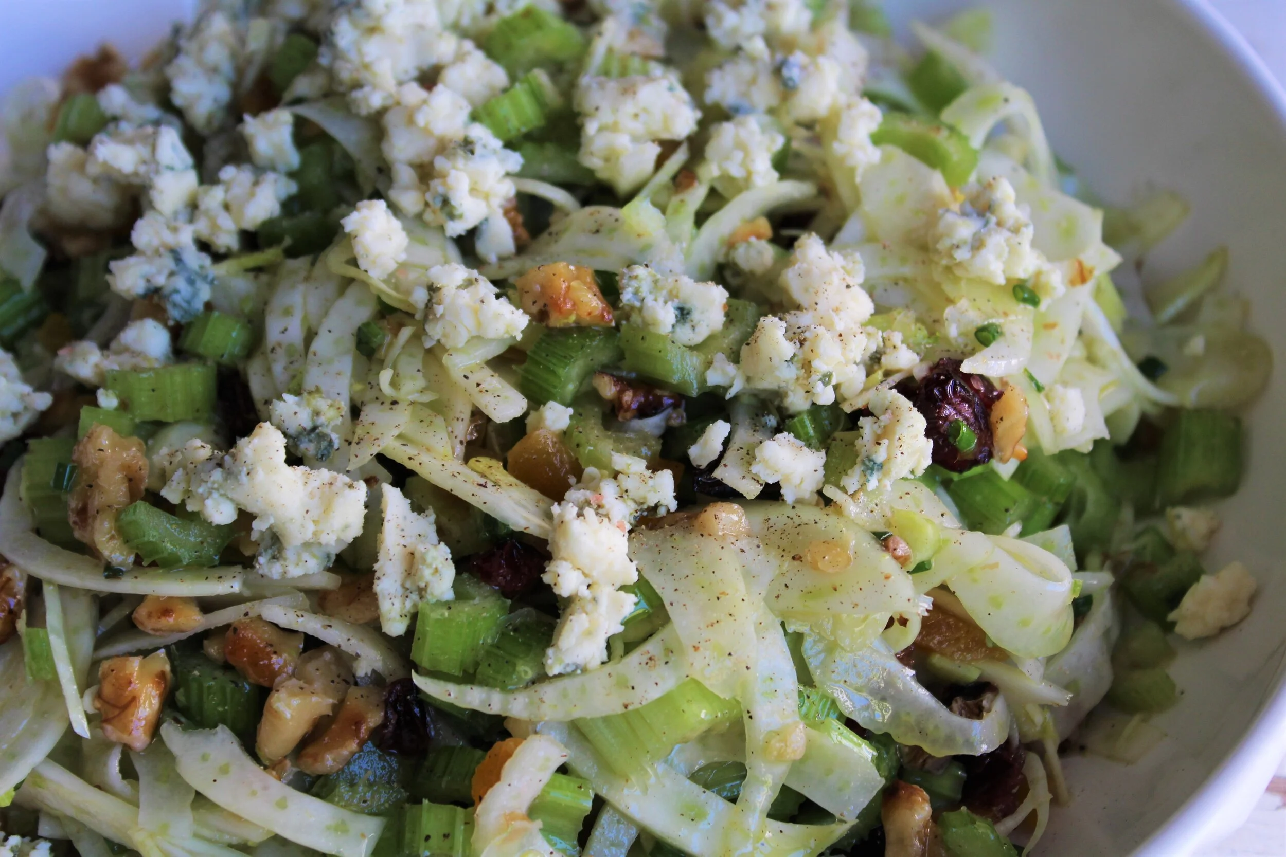Fennel &amp; Celery Salad with Blue Cheese