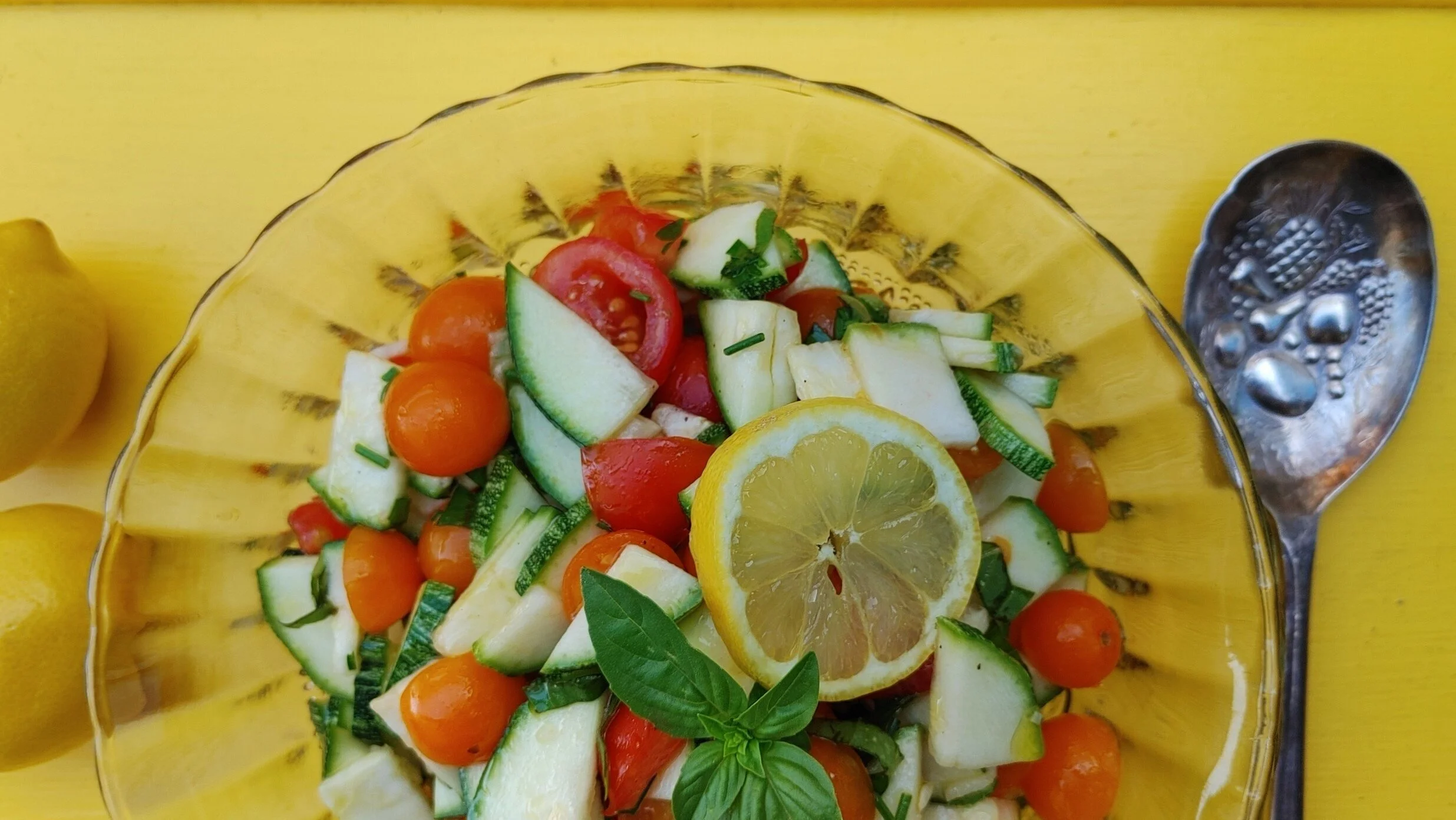 Herbed Tomato &amp; Zucchini Summer Salad