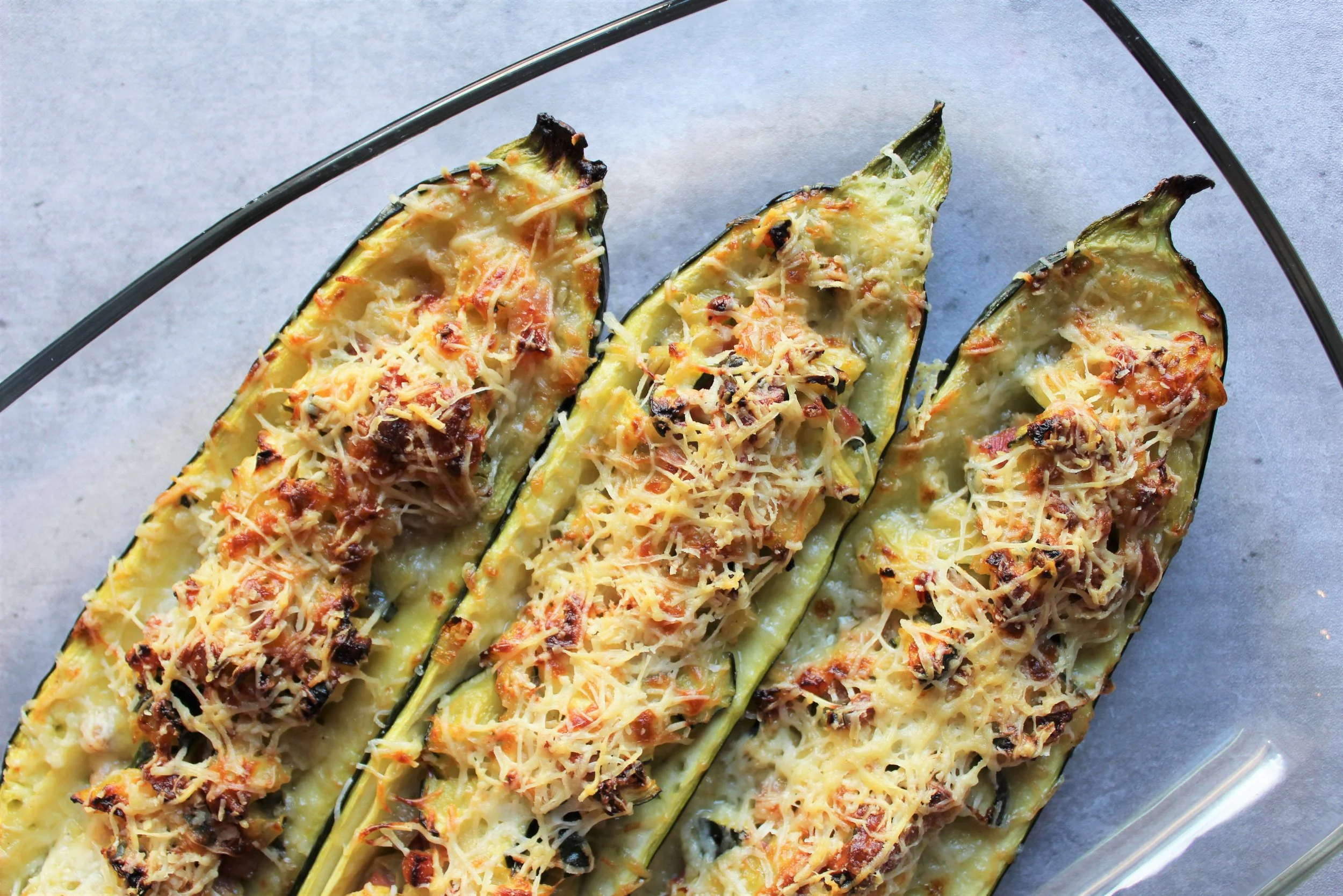 Stuffed Zucchini - Zucchine Ripiene