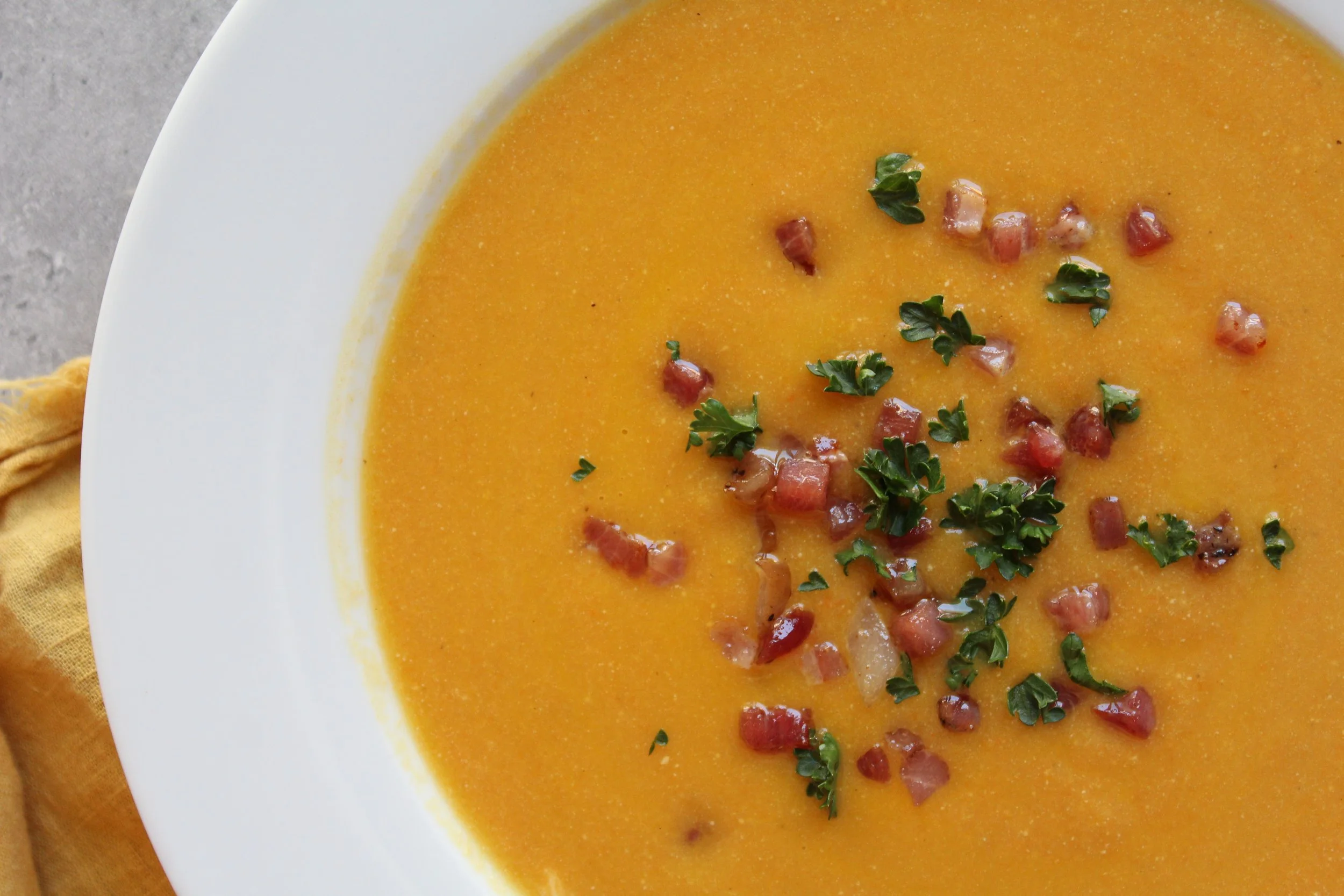 Creamy Carrot &amp; Potato Soup with Ricotta - Vellutata di Carote e Patate con Ricotta