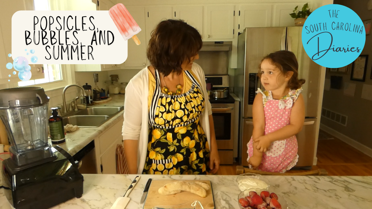 Summertime memories - Homemade Bubbles, popsicles, &amp; speaking Italian with my little lady!