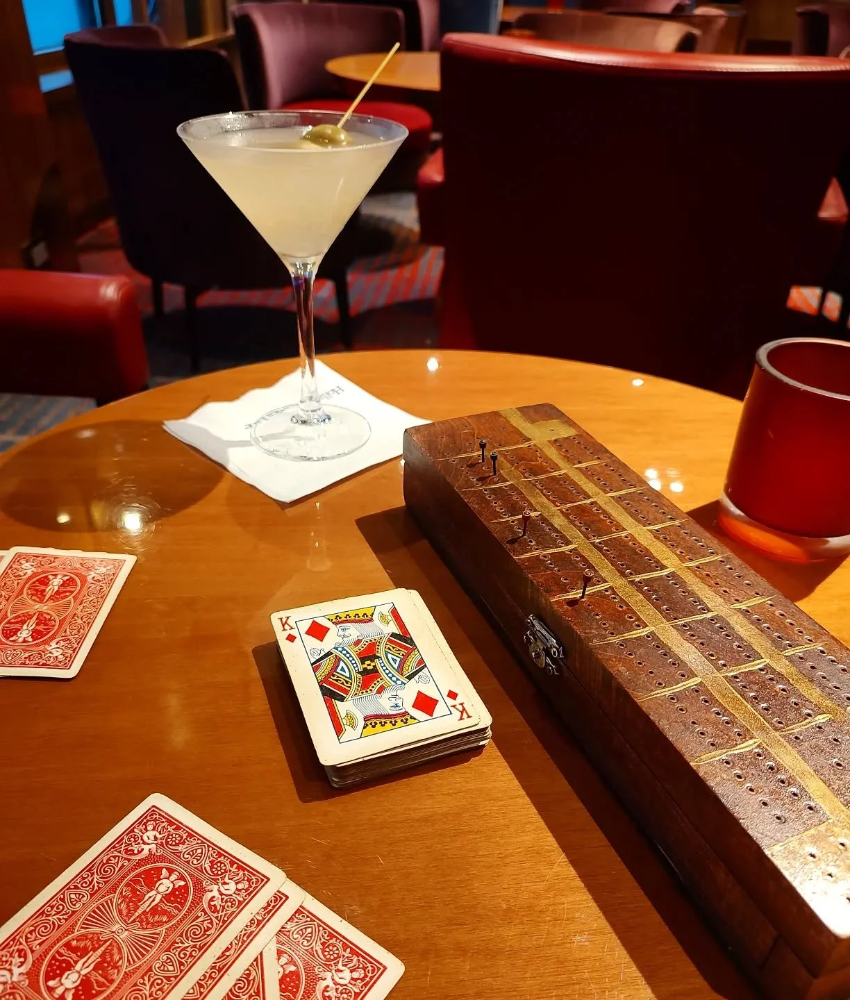 Cribbage and cocktails 🥰