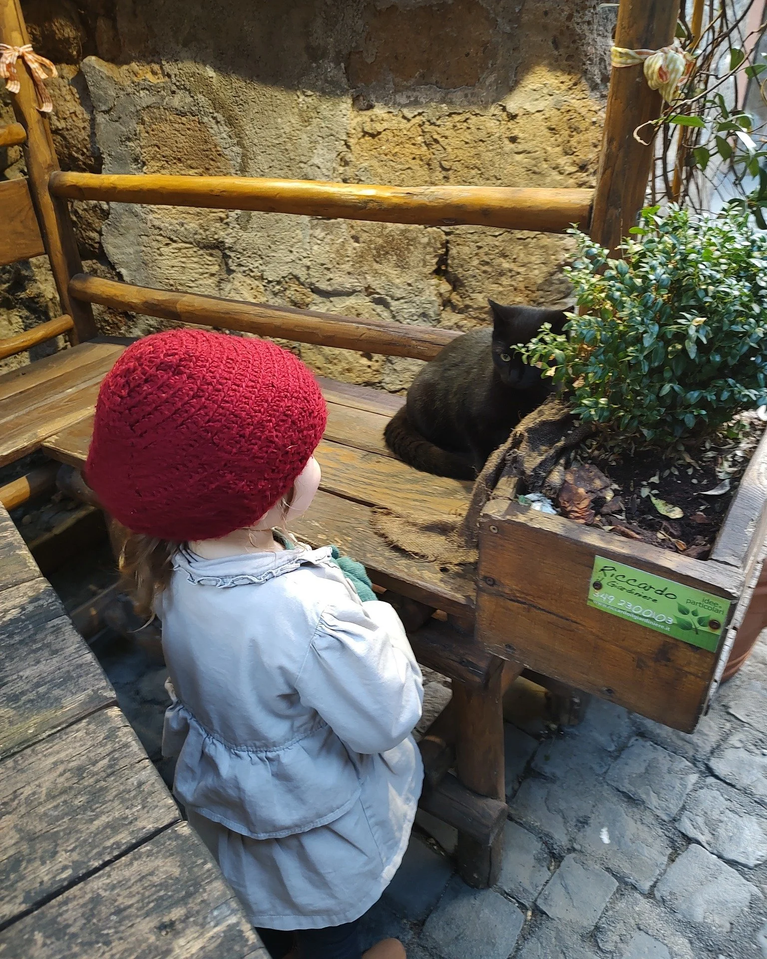 Happy moment from my last trip to Italy with my little ladies 😁She couldn't get enough of this little kitty in Orvieto🥰
.
.
.
#memories #travelingtogether #mylittlelady