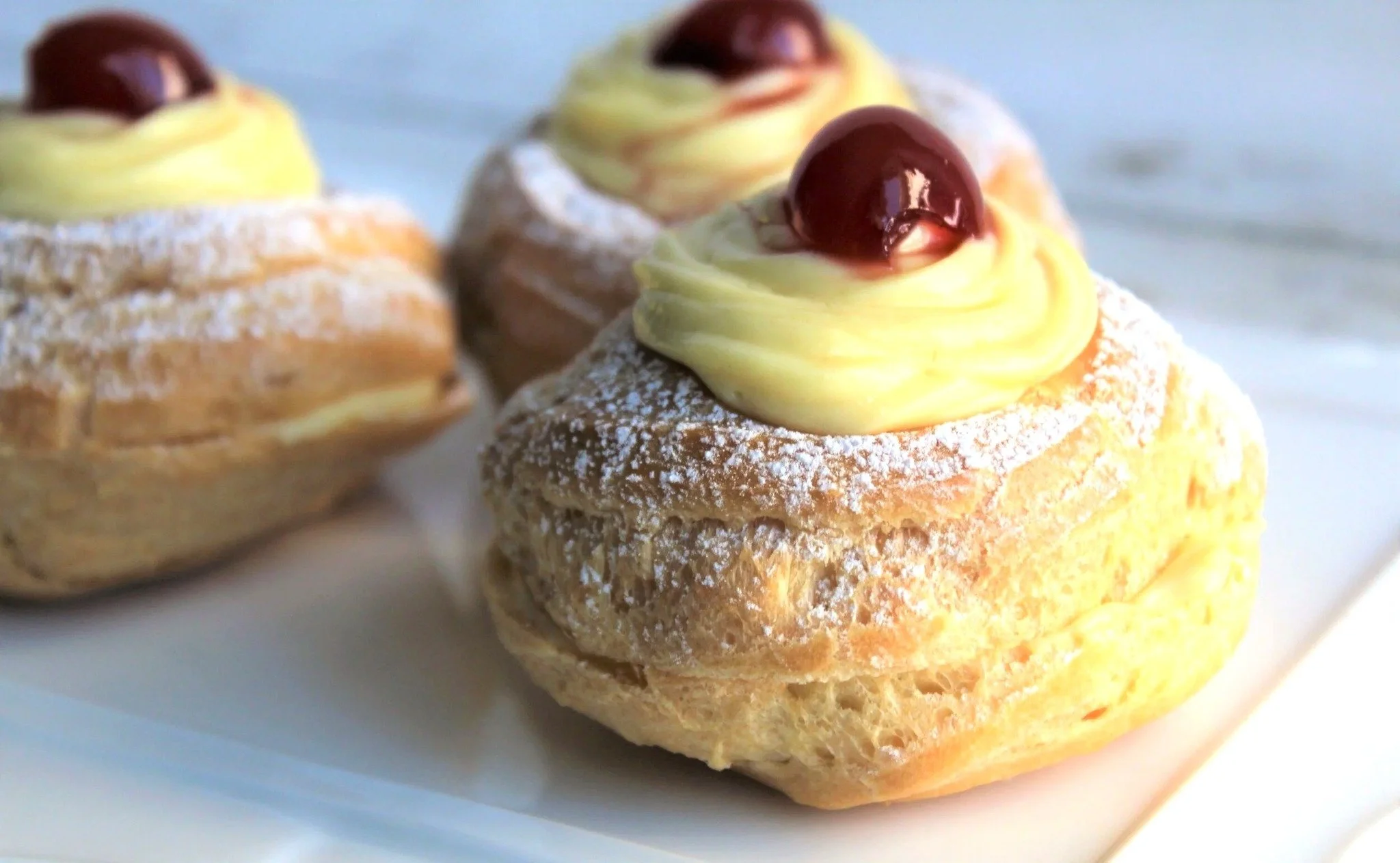 Zeppole di San Giuseppe are one of the tastiest Italian sweets around...and definitely worth a try! They&rsquo;re typical of the month of March when Italians celebrate Father's Day on the 19th, but of course you can make them at anytime :) 

Google s