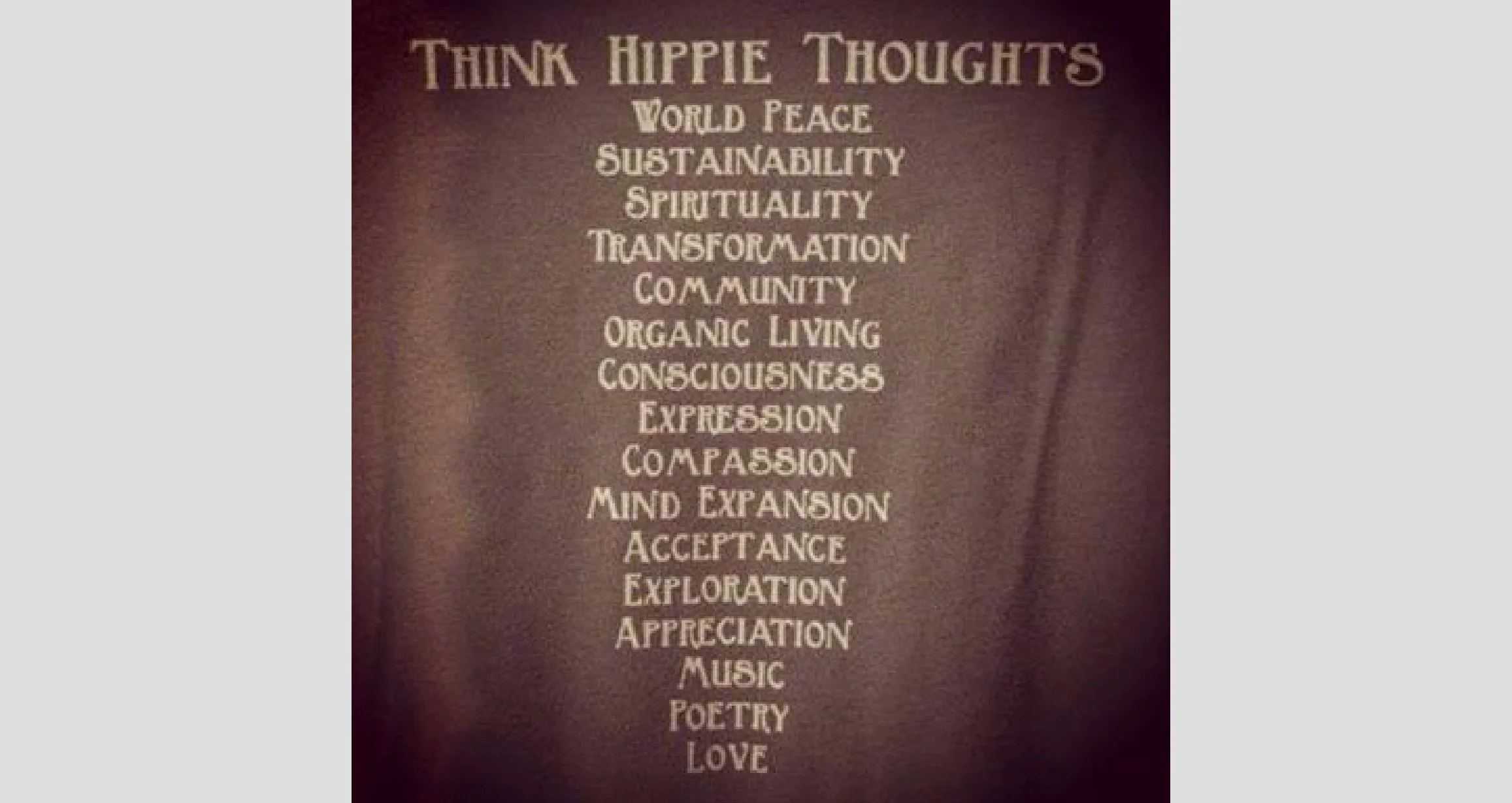 Hippie Thoughts