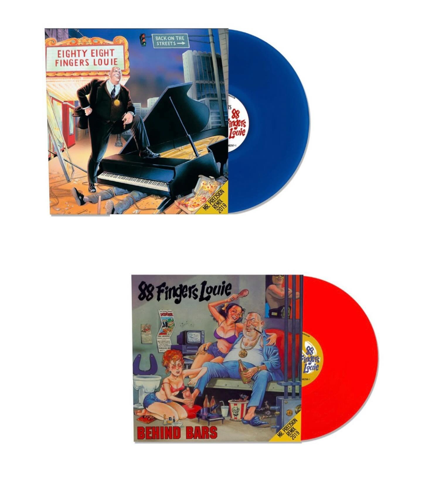 New vinyl alert 👀 88 Fingers Louie classic albums on LP Now - Back On The Streets (Features 100 Proof) &amp; Behind Bars are in stock, and, for the first time EVER on vinyl - 88 Fingers Up Your Ass. LINK IN BIO!