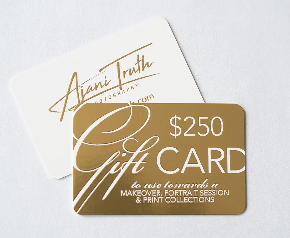 $250 Gift card towards makeover, portrait session and print collections